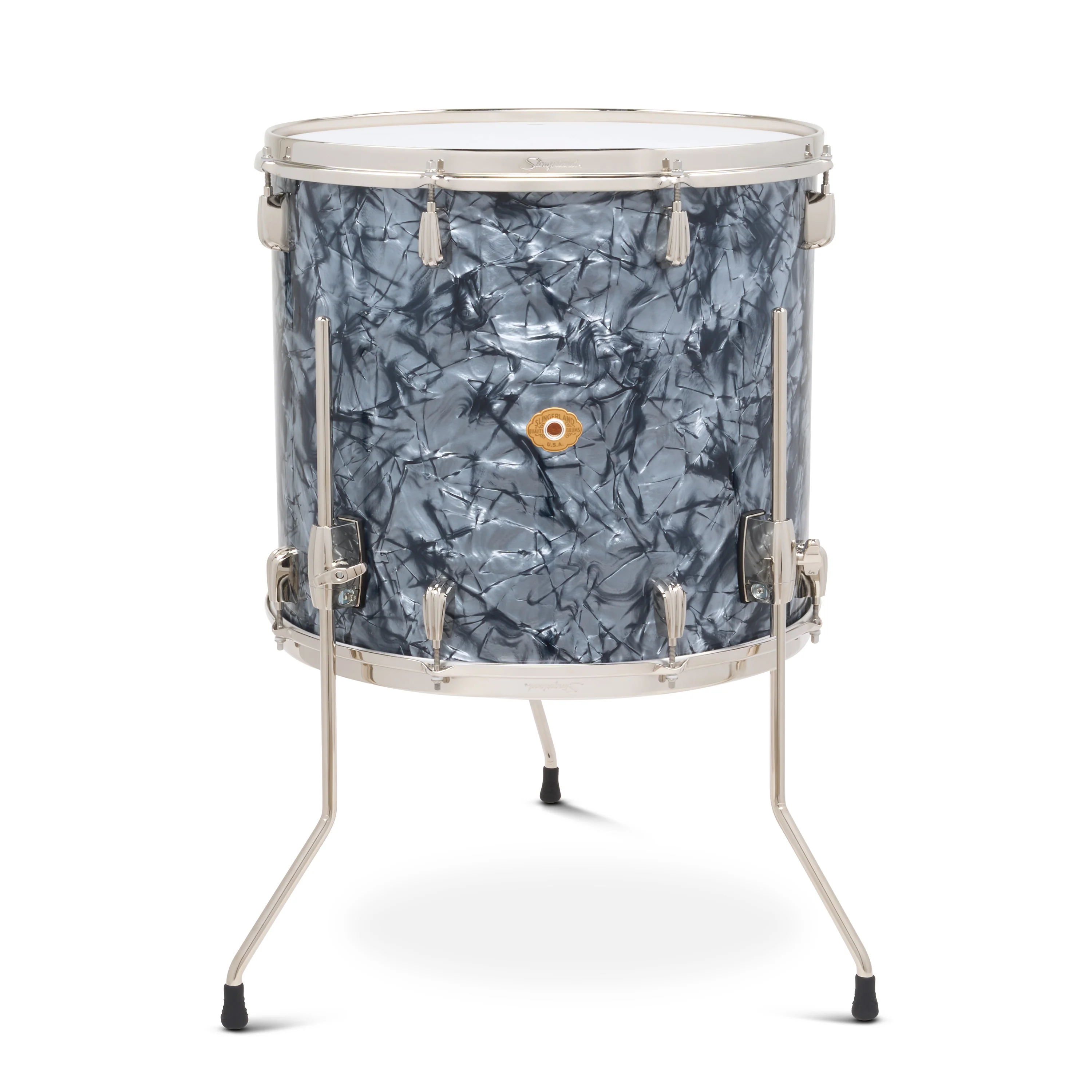 Slingerland Radio King Floor Tom 18x16in - Black Diamond Pearl Wrap