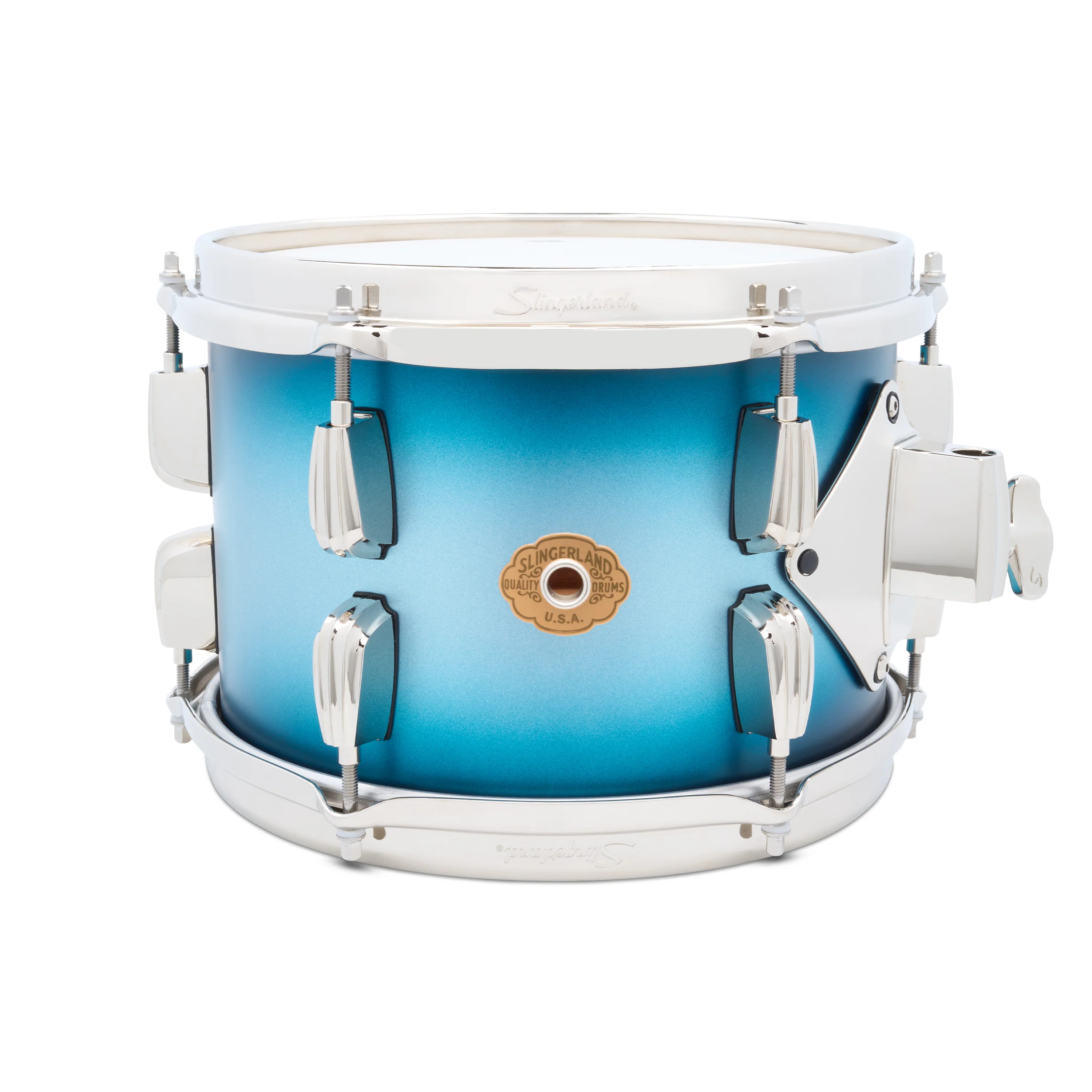 Slingerland Radio King Tom 10x7in - Blue and Silver Lacquer
