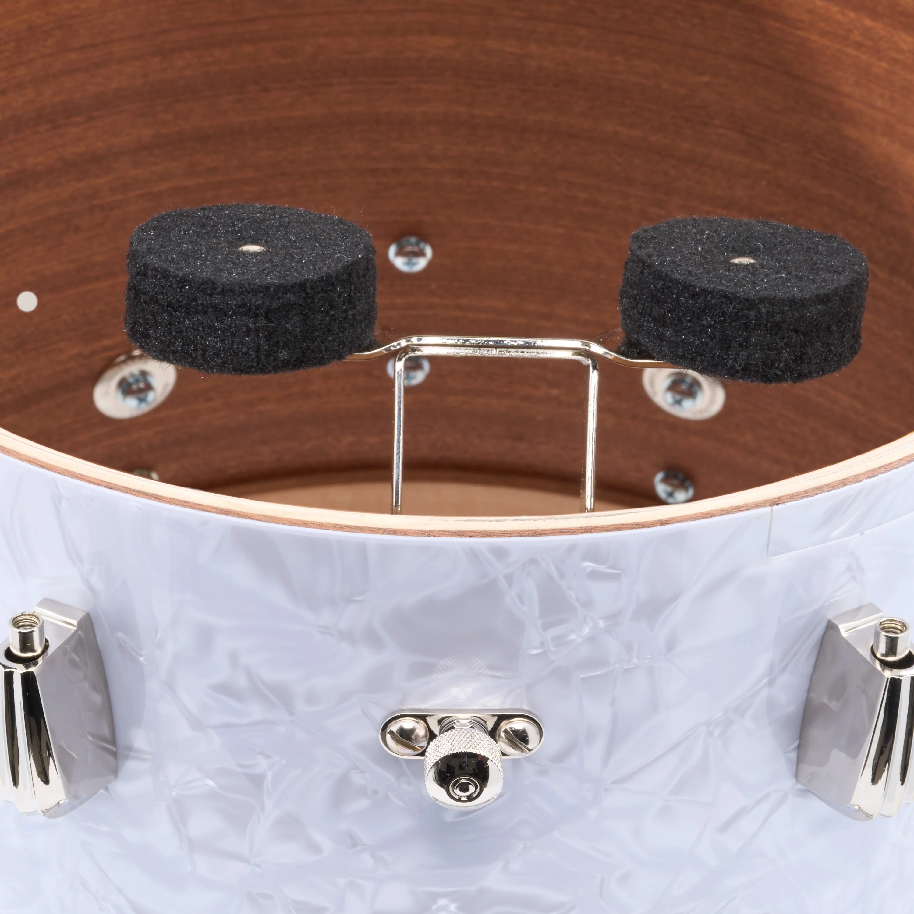 Slingerland Radio King Tom 10x7in - White Marine Pearl Wrap - Image 2
