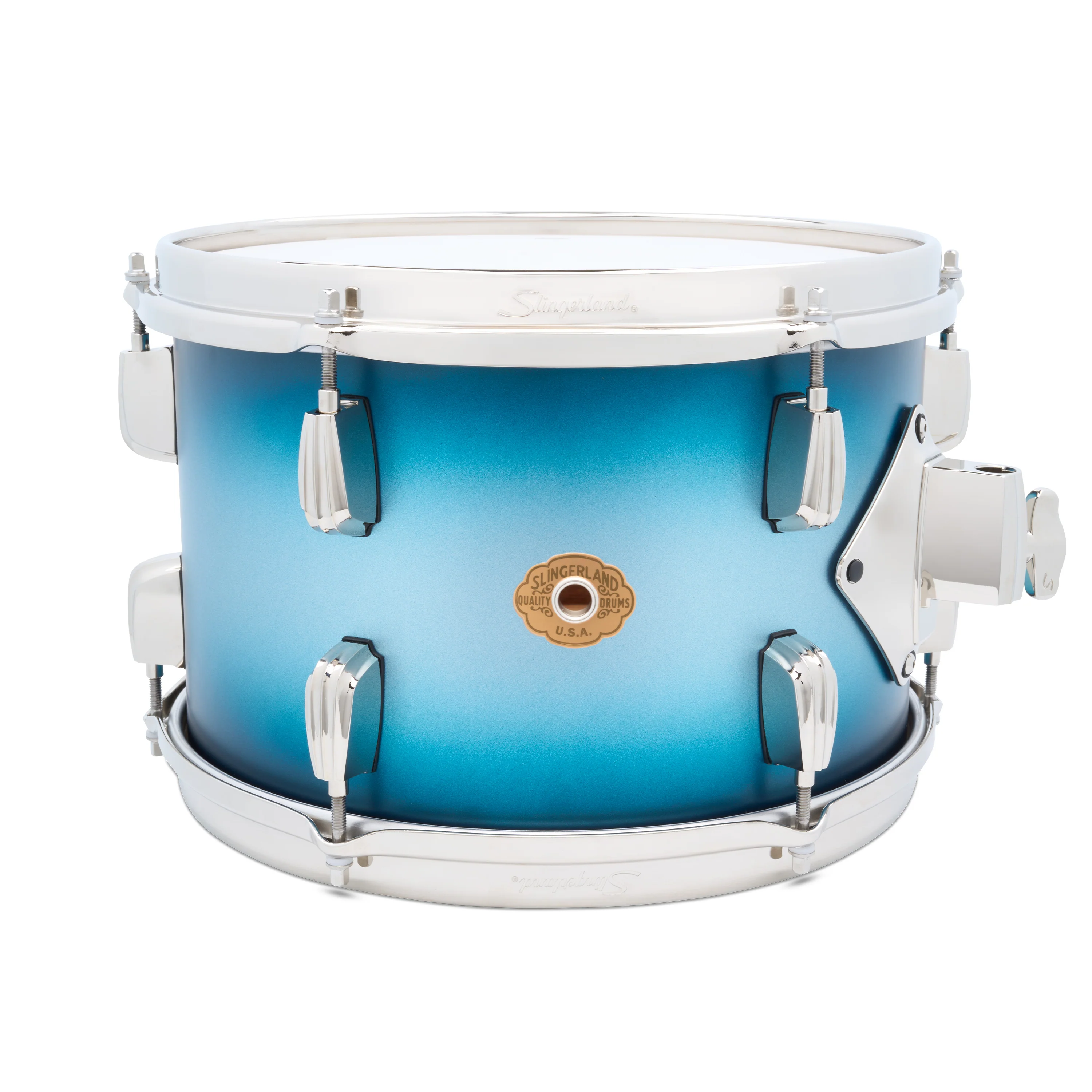 Slingerland Radio King Tom 12x8in - Blue and Silver Lacquer