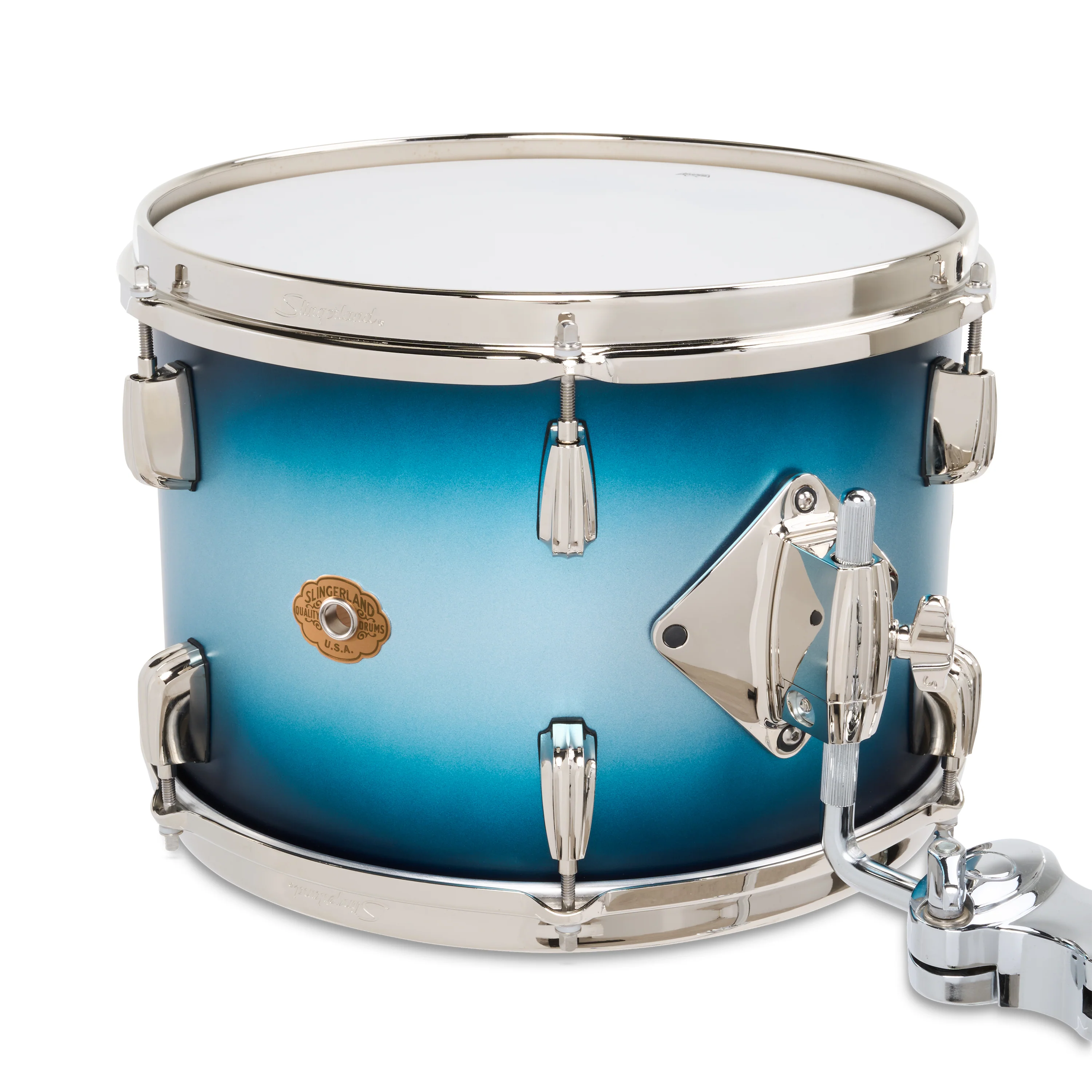 Slingerland Radio King Outfit Drum Kit 20-12-14in - Blue and Silver Lacquer - Image 5