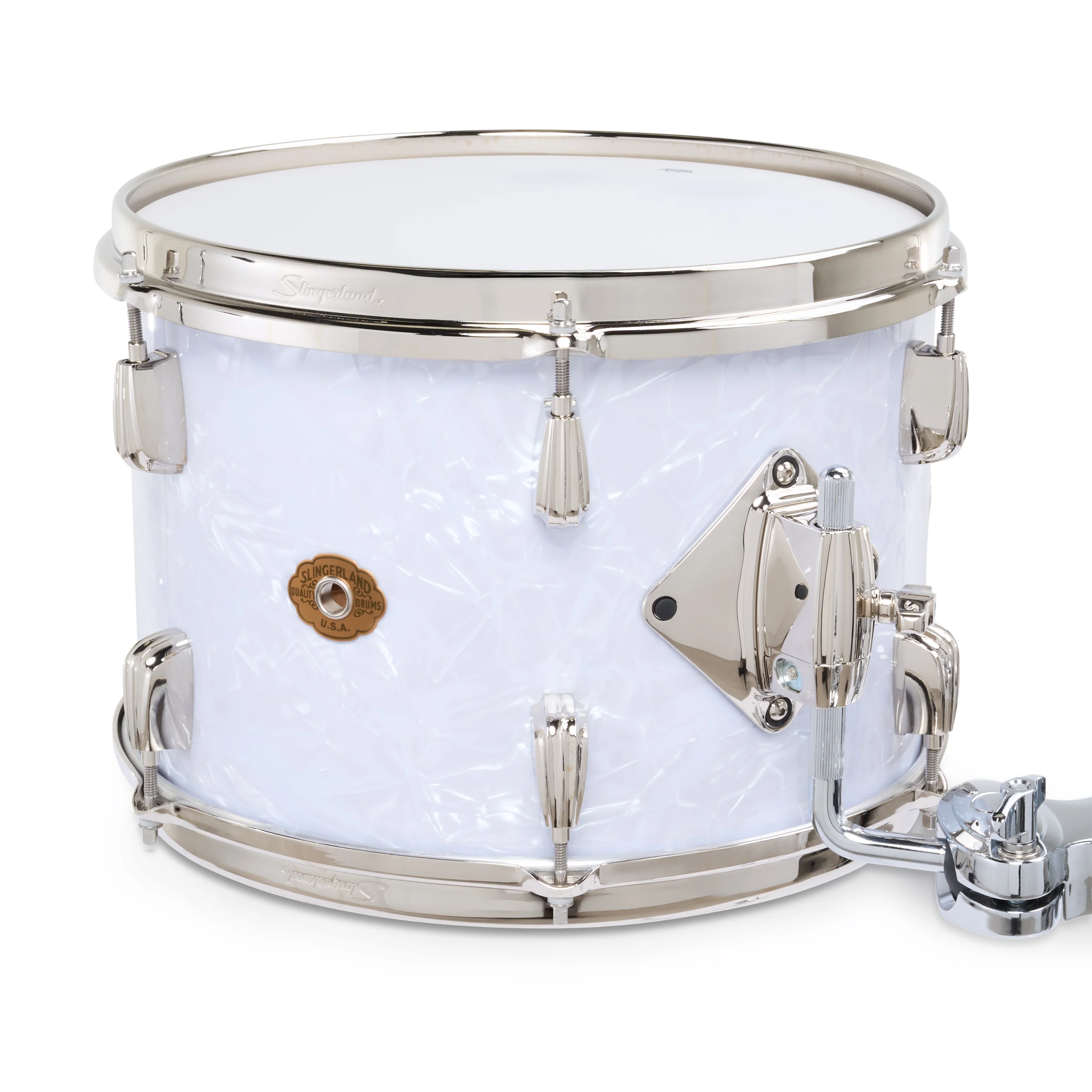 Slingerland Radio King Outfit Drum Kit 18-12-14x14in - White Marine Pearl Wrap - Image 5
