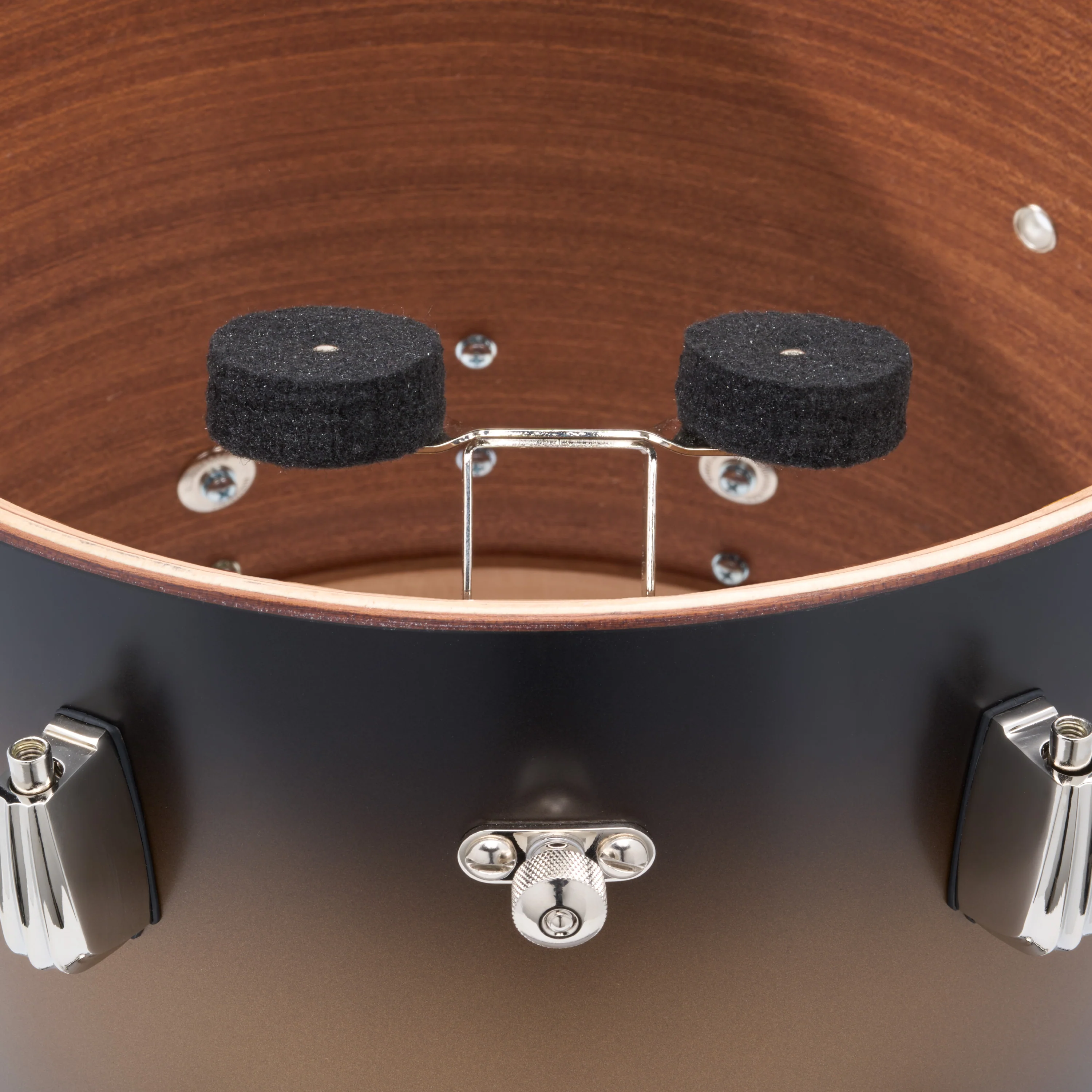 Slingerland Radio King Outfit Floor Tom 14x14in - Black and Gold Lacquer - Image 3