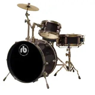 RB 3 piece Drum Kit Black