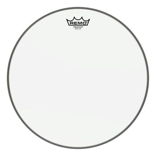 Remo Ambassador Hazy Snare Side