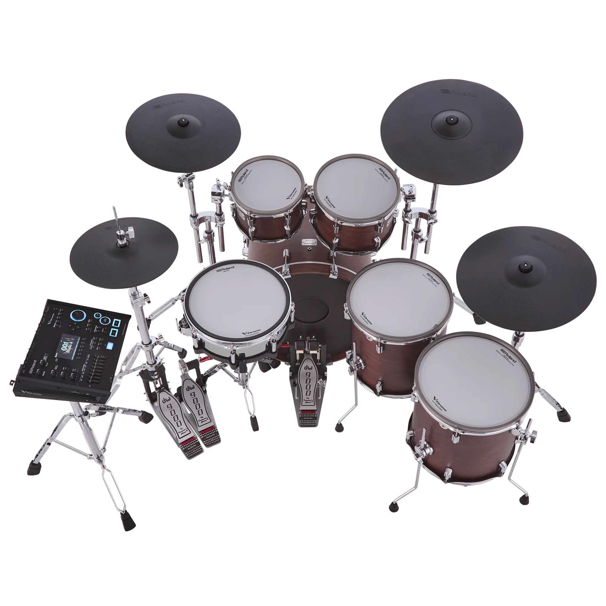 Roland VAD716 Electronic Drum Kit - Satin Walnut - Image 3