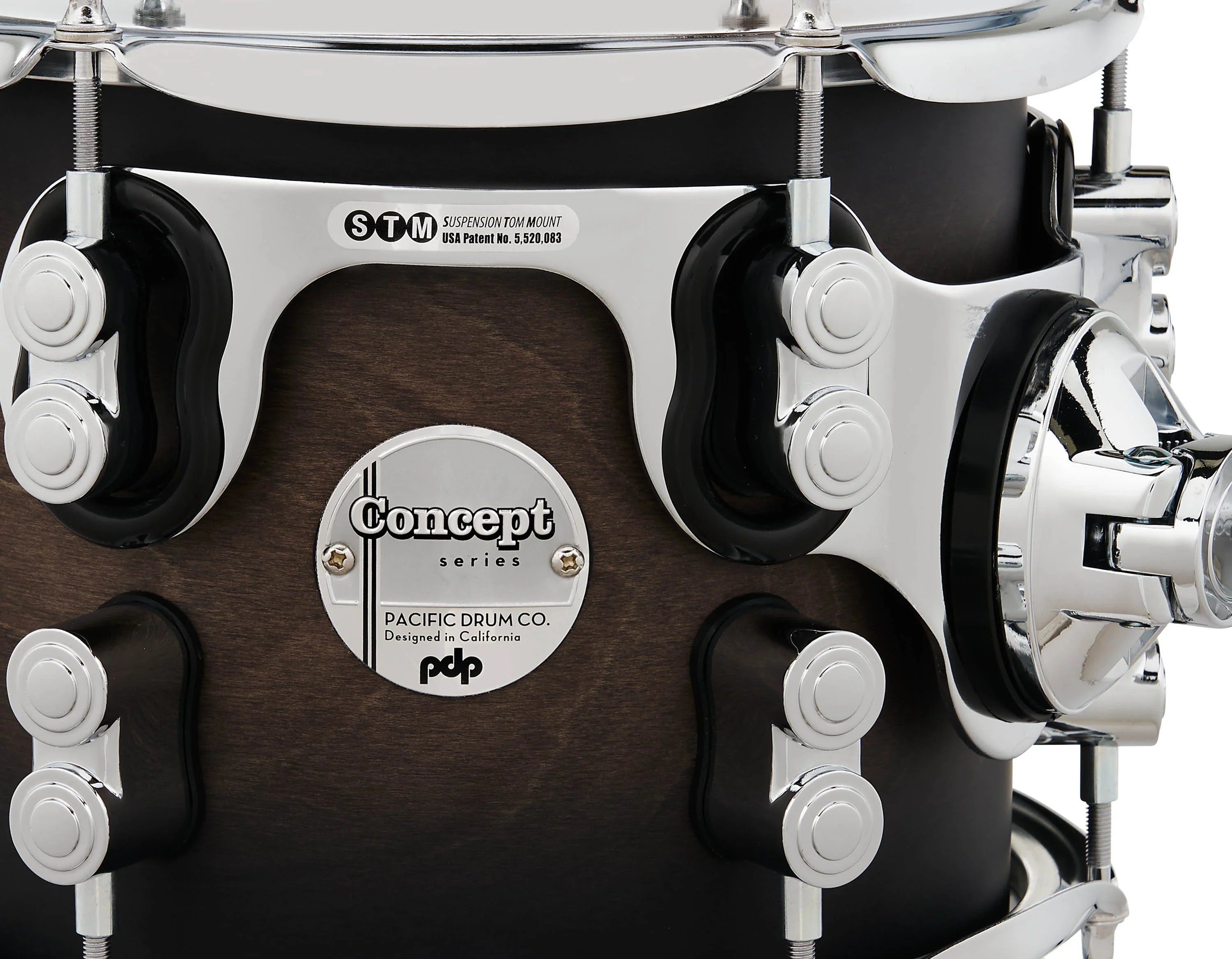 PDP Concept Maple Drum Kit 22-10-12-16+14in - Charcoal Burst - Image 2