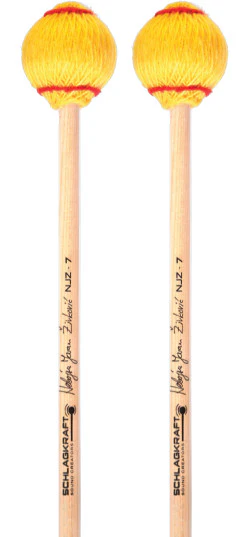 SchlagKraft Zivkovic NJZ-7 Marimba Mallets - very hard, cedar