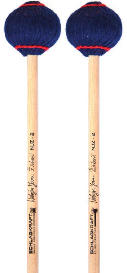 SchlagKraft Zivkovic NJZ-2R Marimba Mallets - soft, rattan