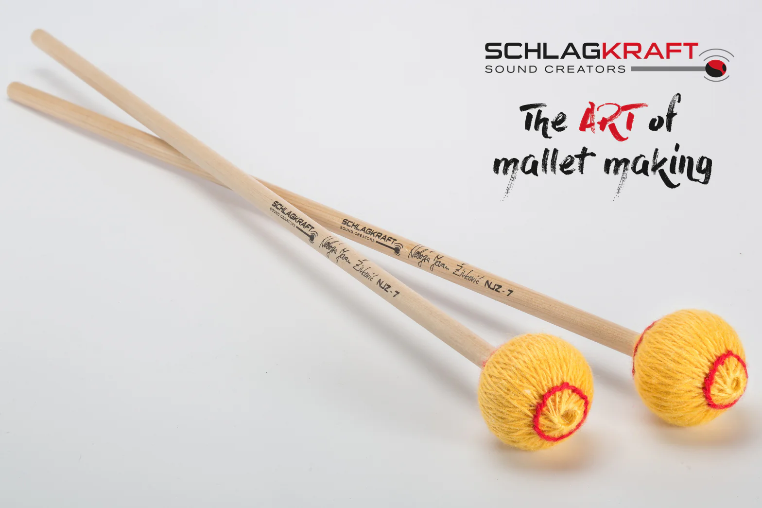SchlagKraft Zivkovic NJZ-7R Marimba Mallets - very hard, rattan - Image 2