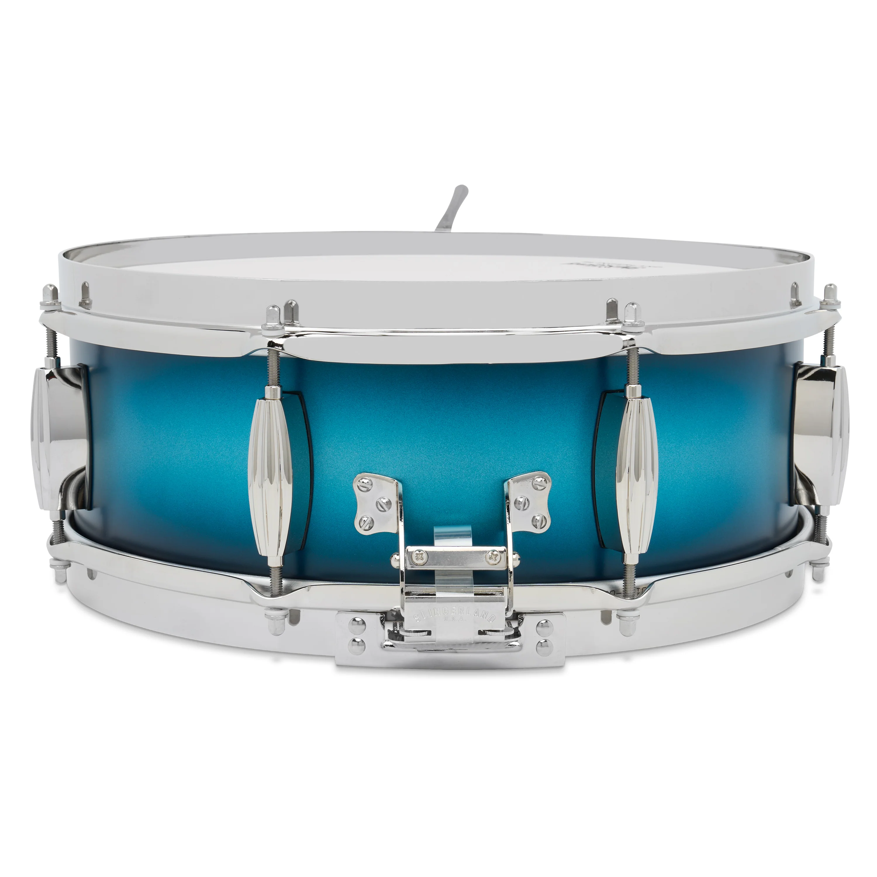 Slingerland LE Radio King Snare Drum 5x14in Blue & Silver - Image 4