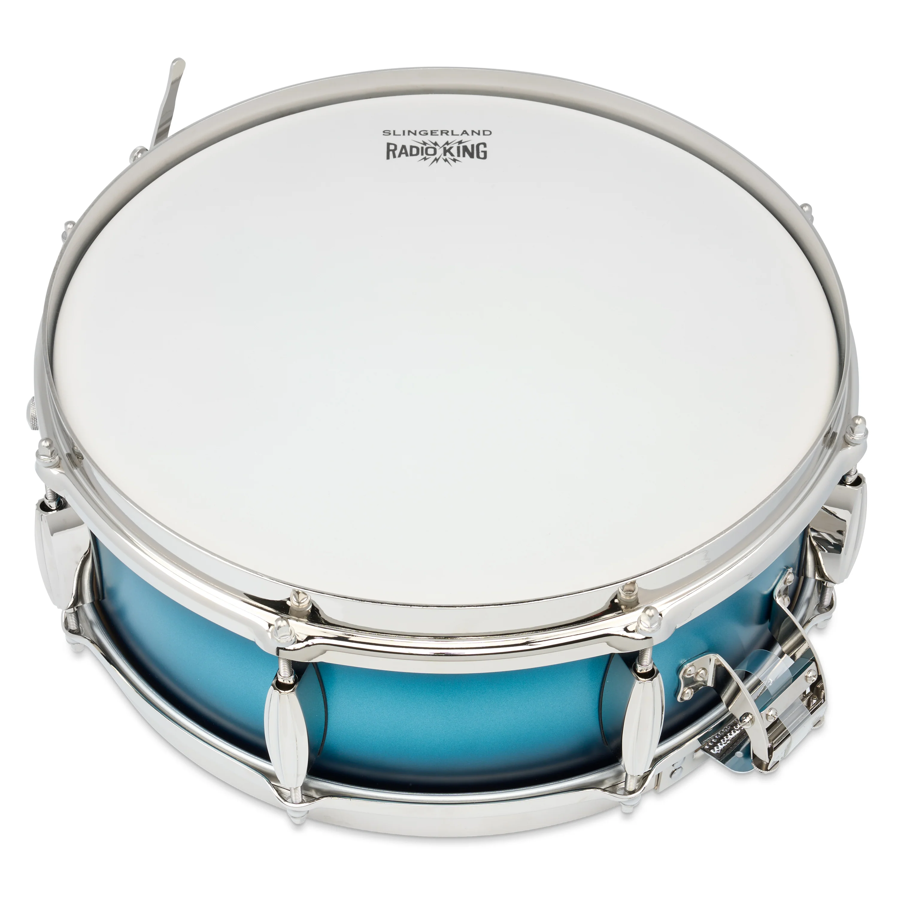 Slingerland LE Radio King Snare Drum 5x14in Blue & Silver - Image 5