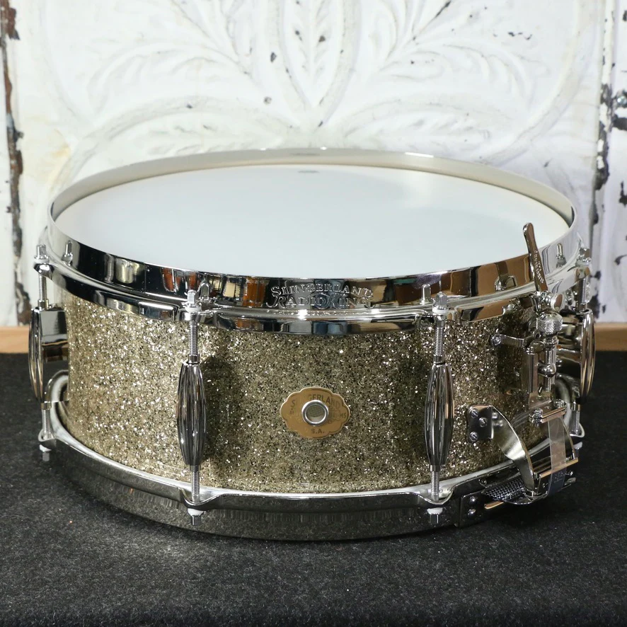 Slingerland Radio King Solid Maple Snare Drum 14X5.5in - Gold Glass