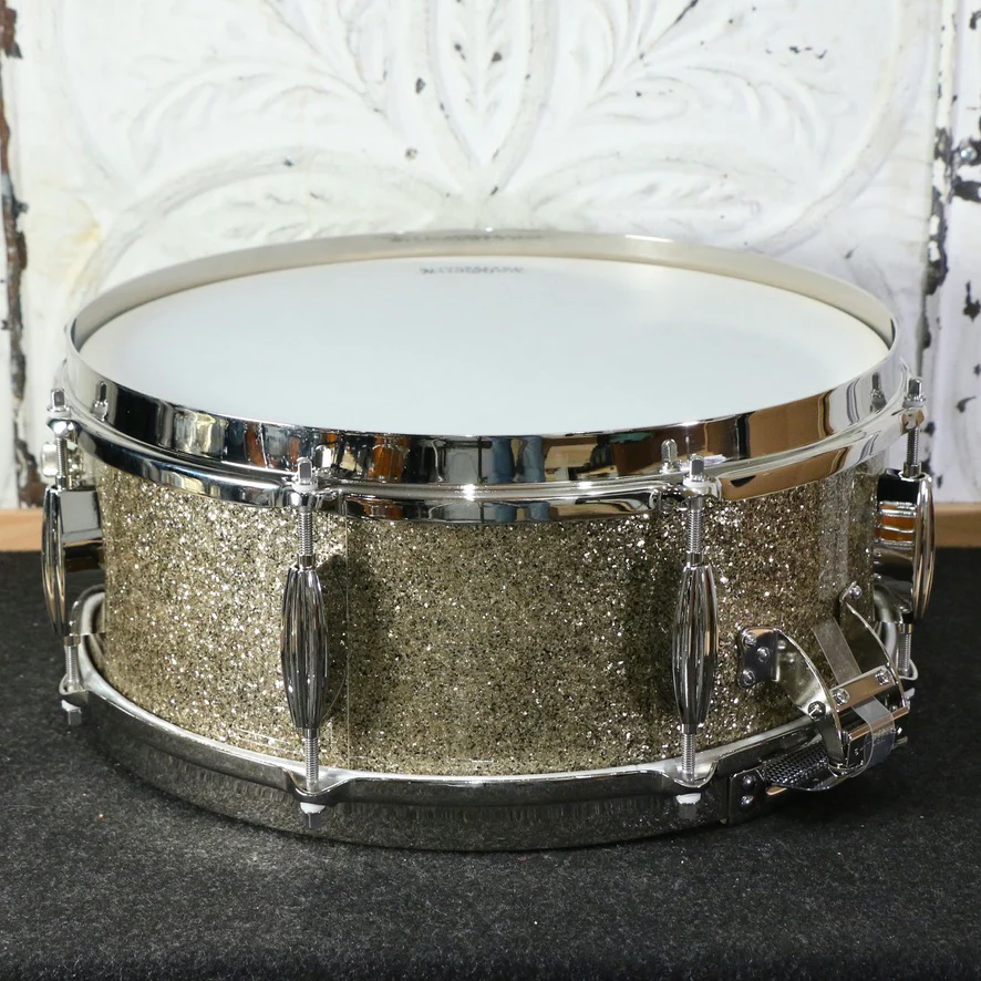 Slingerland Radio King Solid Maple Snare Drum 14X5.5in - Gold Glass - Image 3
