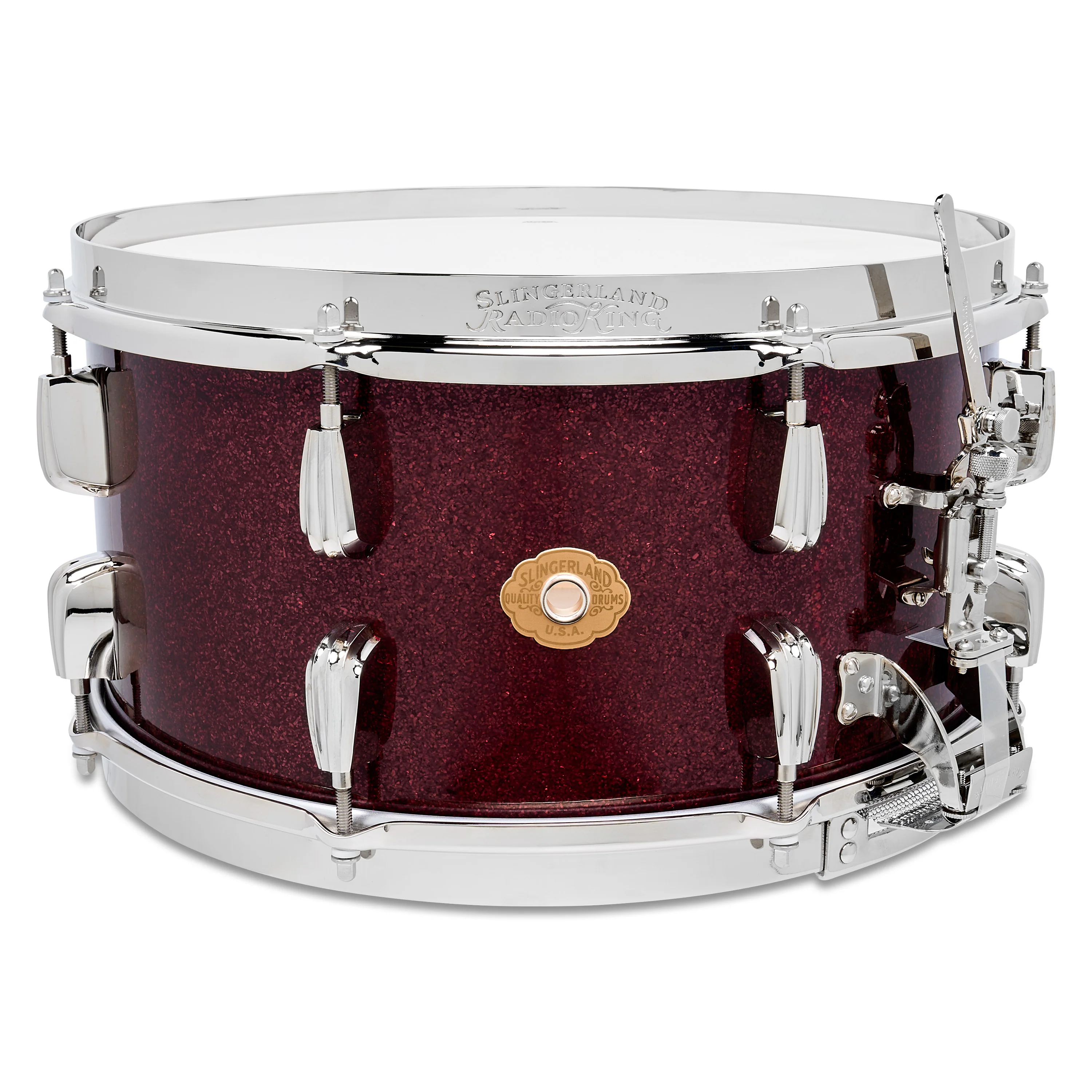 Slingerland Radio King Snare Drum 7x14in Maroon Glass