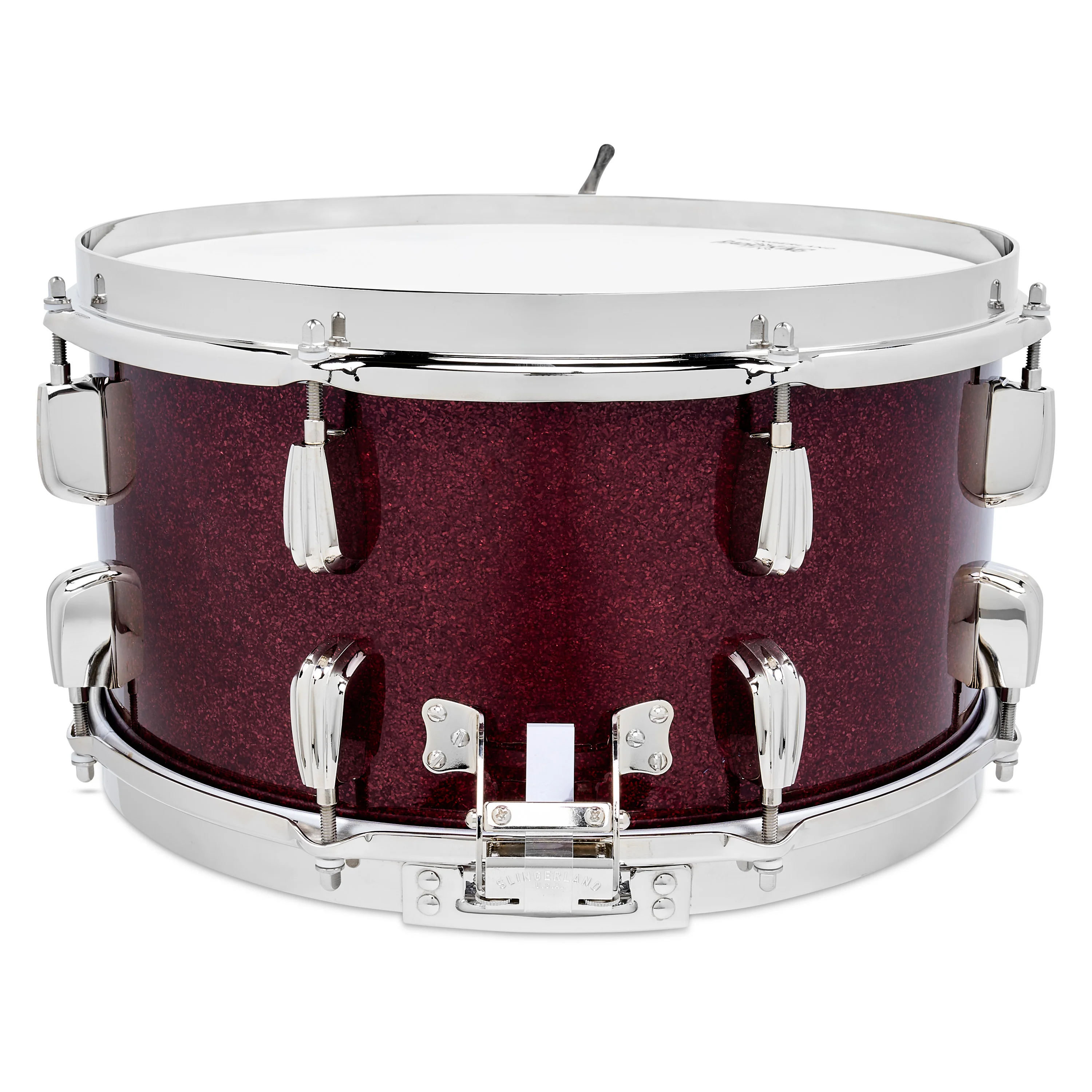 Slingerland Radio King Snare Drum 7x14in Maroon Glass - Image 4