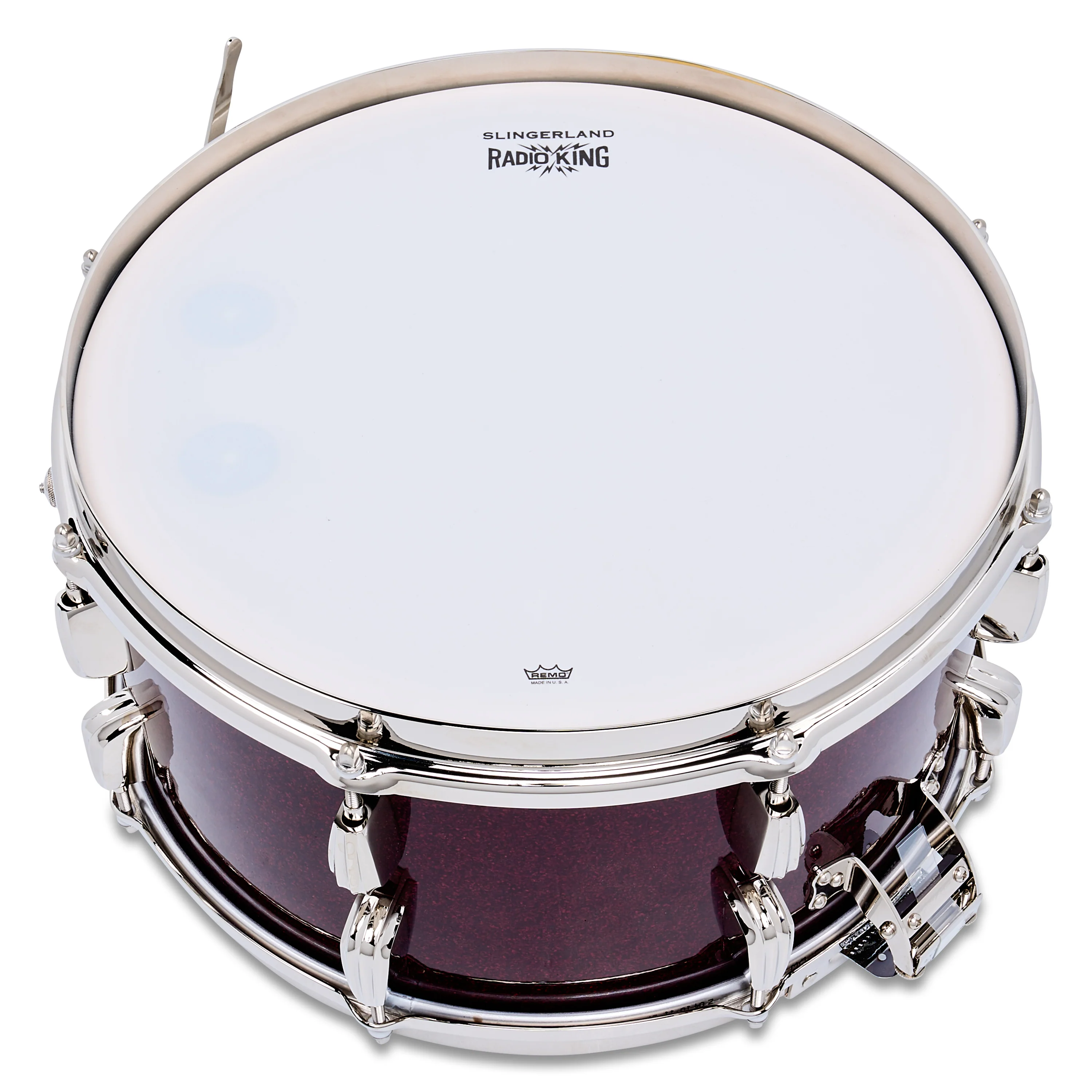 Slingerland Radio King Snare Drum 7x14in Maroon Glass - Image 5