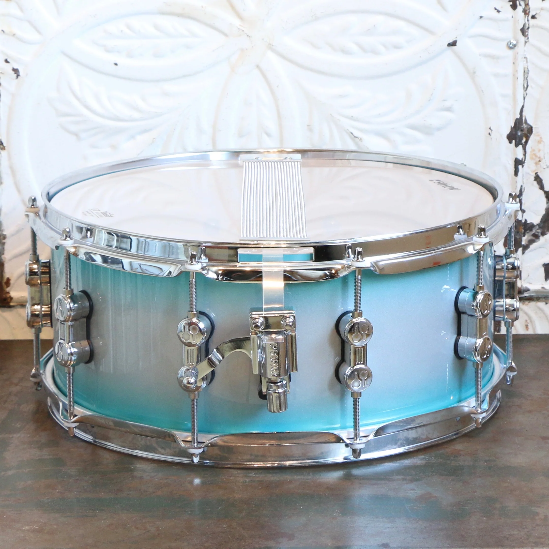 Sonor AQ2 Aqua Silver Burst Snare Drum 14X6in - Image 2