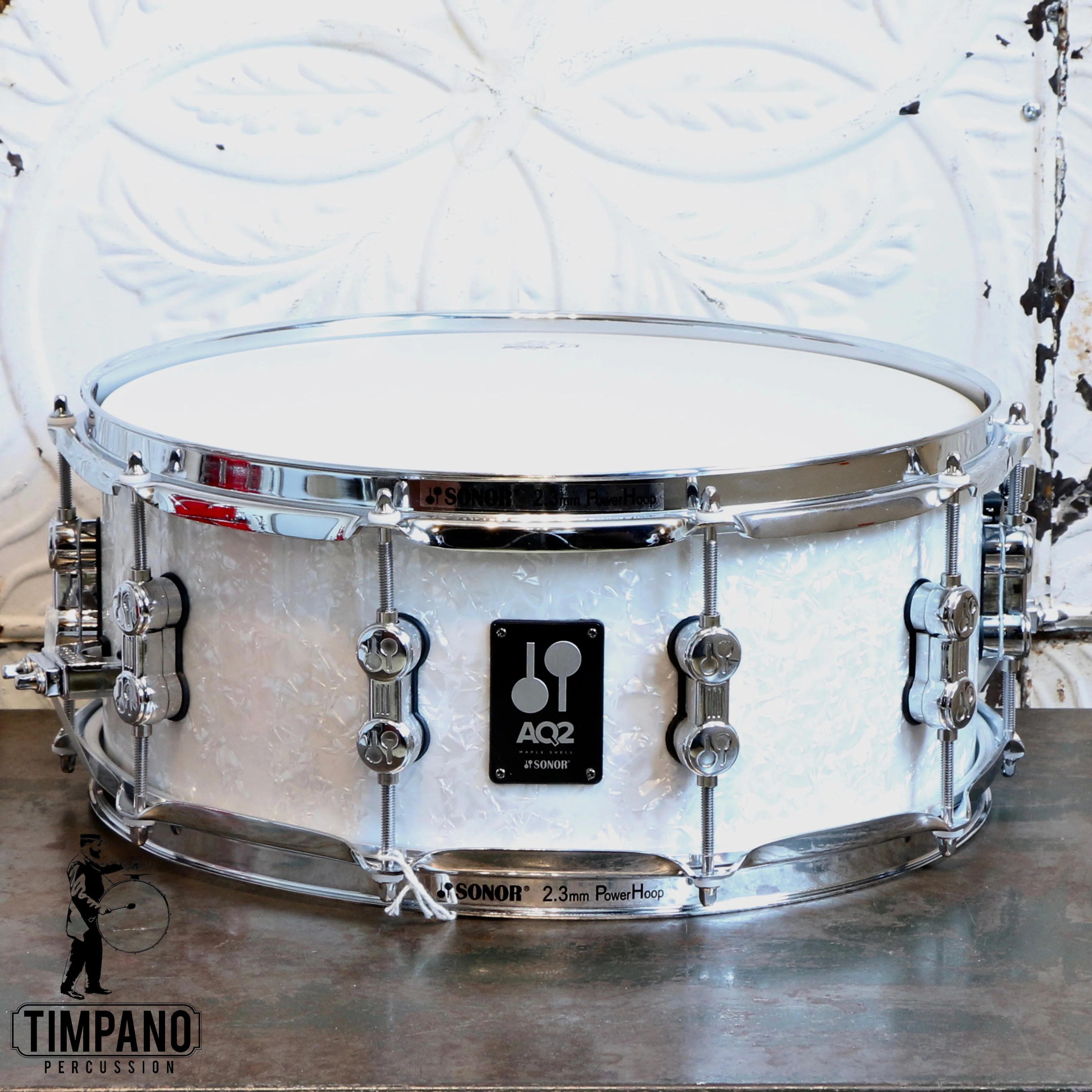 Sonor AQ2 White Pearl Snare Drum 14X6in