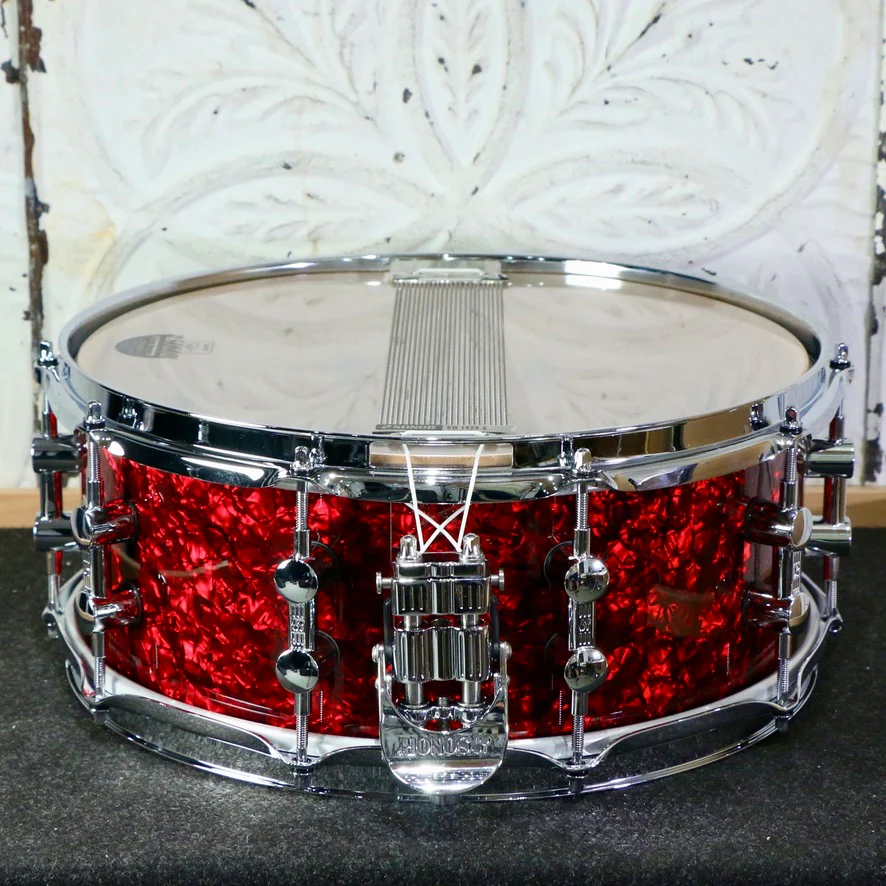 Sonor Momentum Beech Snare Drum 14X5.75in - Red Pearl - Image 2