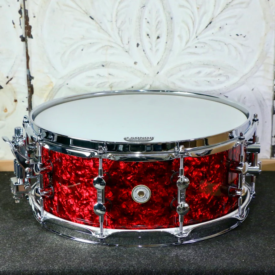 Sonor Momentum Beech Snare Drum 14X5.75in - Red Pearl - Image 3