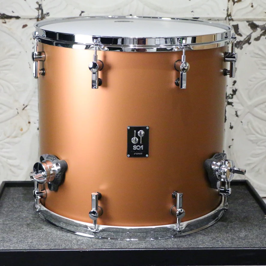 Sonor SQ1 Drum Kit 22-12-16in - Satin Copper Brown - Image 5