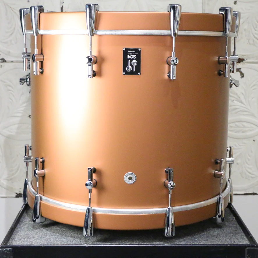 Sonor SQ1 Drum Kit 22-12-16in - Satin Copper Brown - Image 7