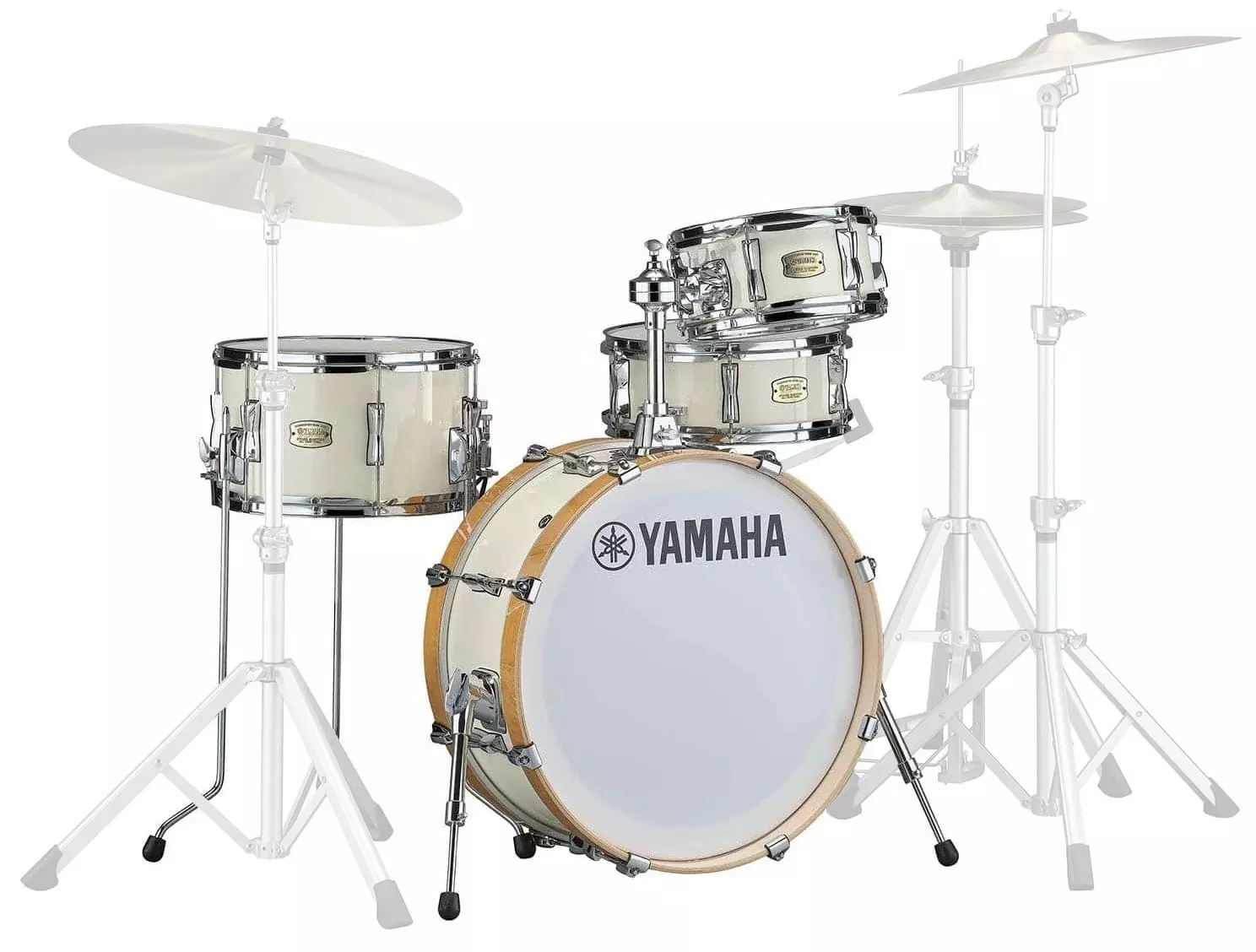 Batterie Yamaha Stage Custom HIP 20-10-13+13po - Classic White