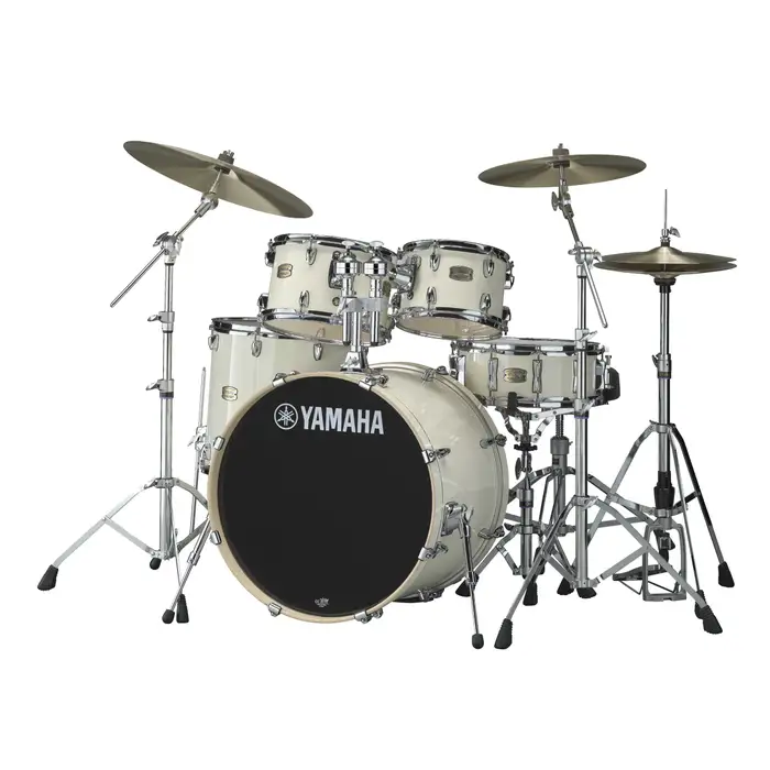 Yamaha STAGE CUSTOM 5PC 10 12 16ft SD 22 TH CLASSIC WHITE