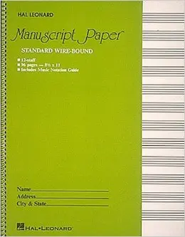 Standard Wirebound Manuscript Paper (Green Cover) 96 pages