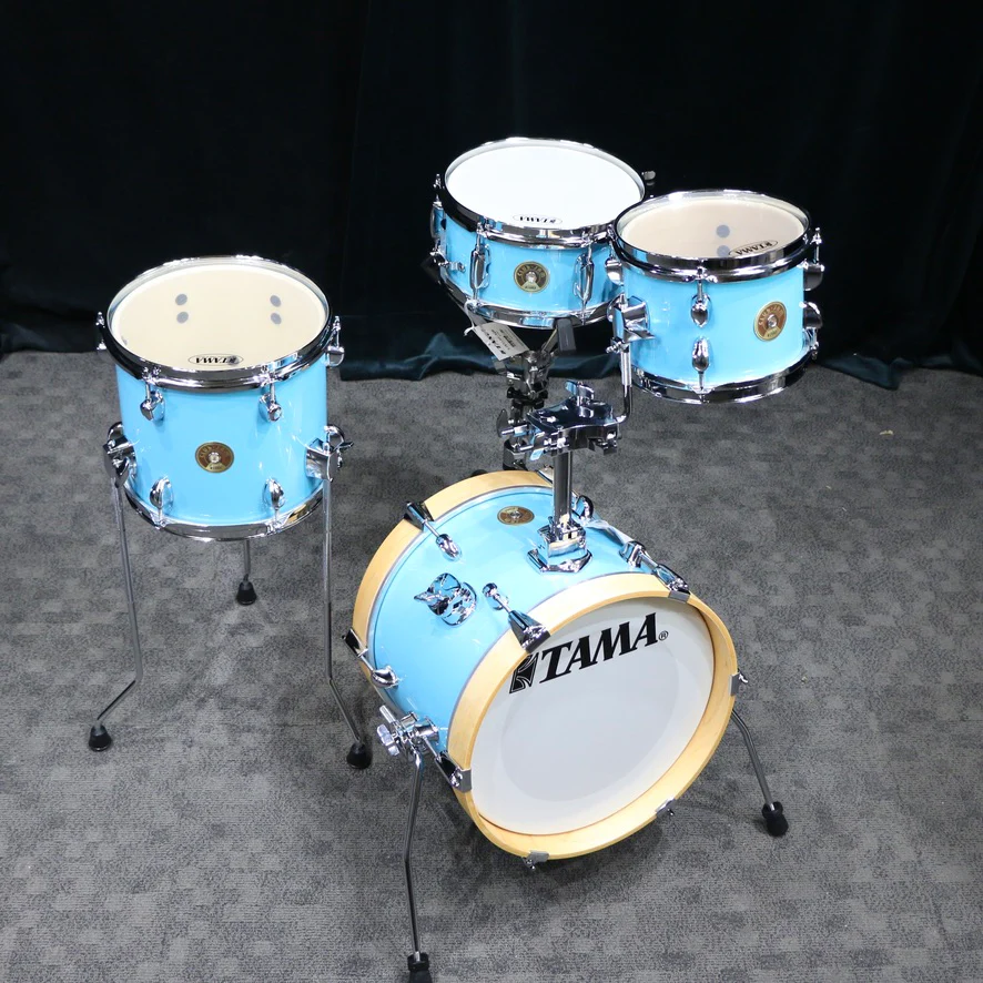 Tama Club-JAM Flyer Drum Kit 14-8-10+10in - Aqua Blue - Image 2