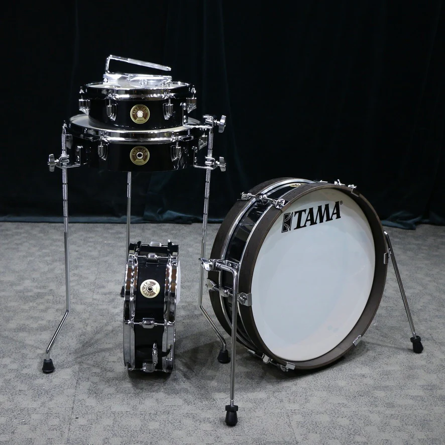 Tama Club-JAM Pancake Drum Kit 18-10-13-12in - Hairline Black - Image 2