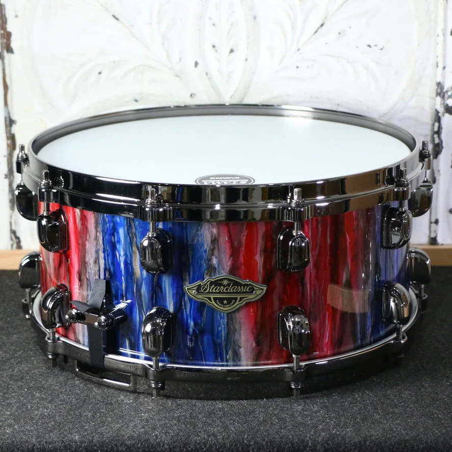 Tama Starclassic G-Walnut/Birch Limited Snare Drum 14X6.5in - Crimson Sapphire Cascade