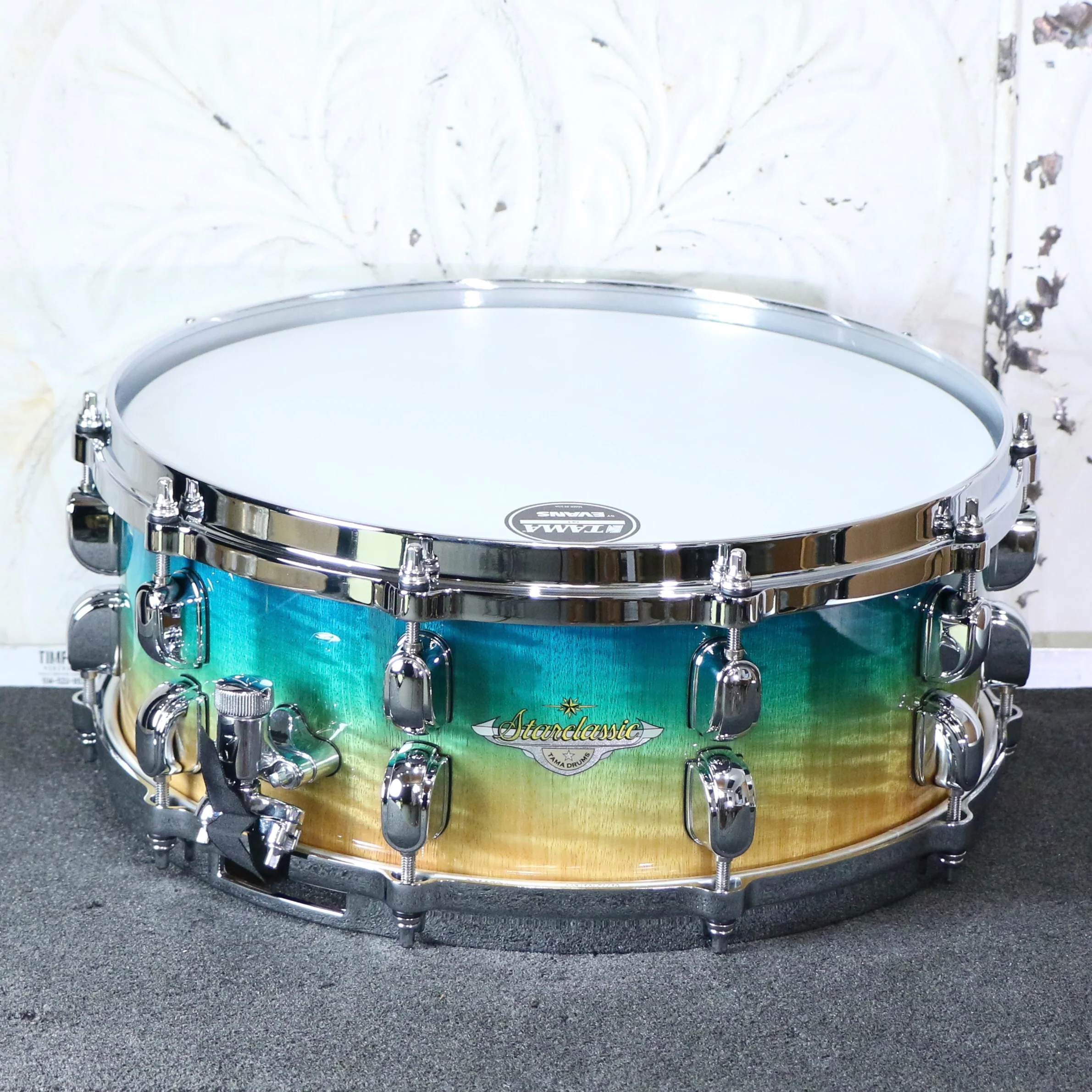 TAMA Starclassic Maple Snare 14X5.5in - Marine Shoreline Movingui Fade