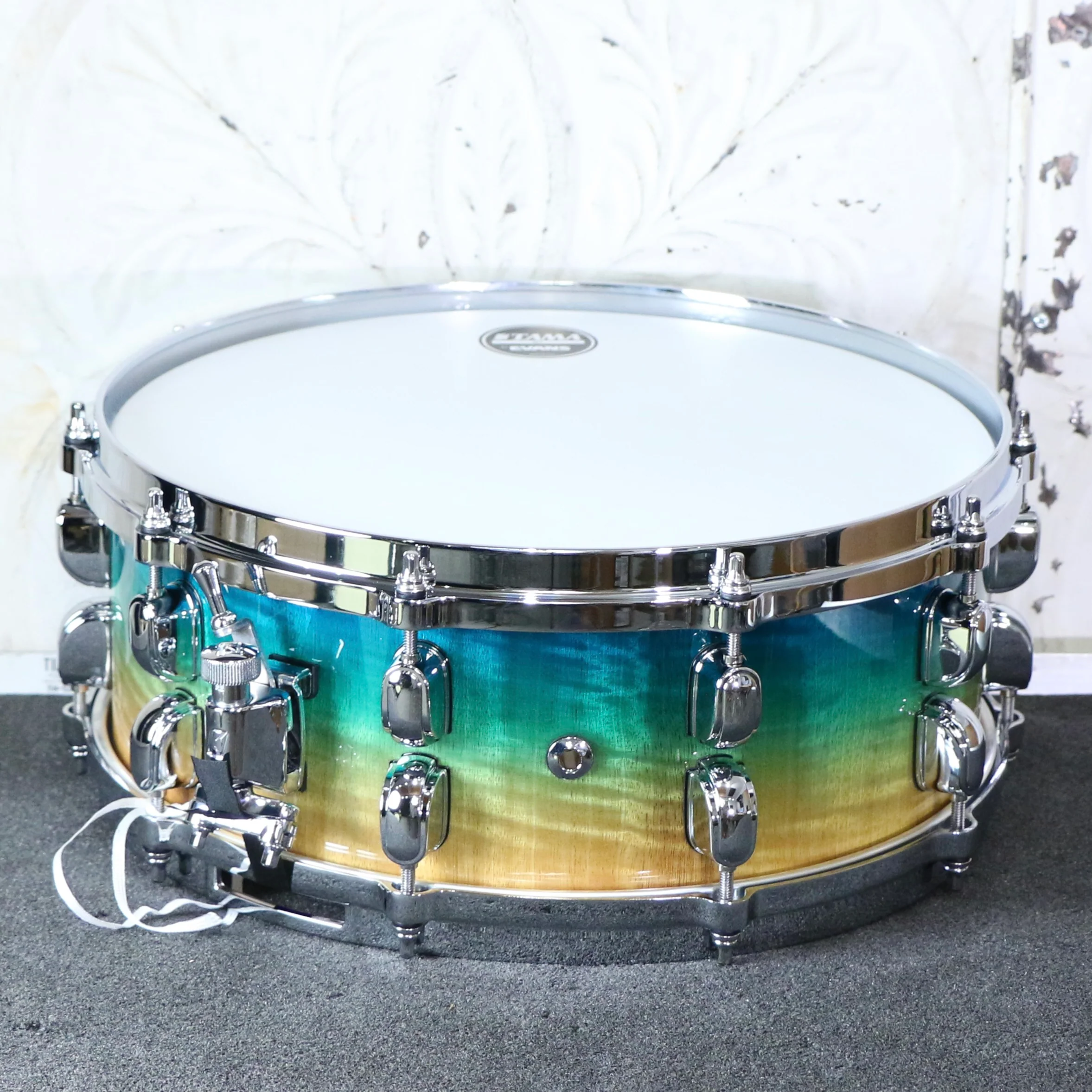 TAMA Starclassic Maple Snare 14X5.5in - Marine Shoreline Movingui Fade - Image 2