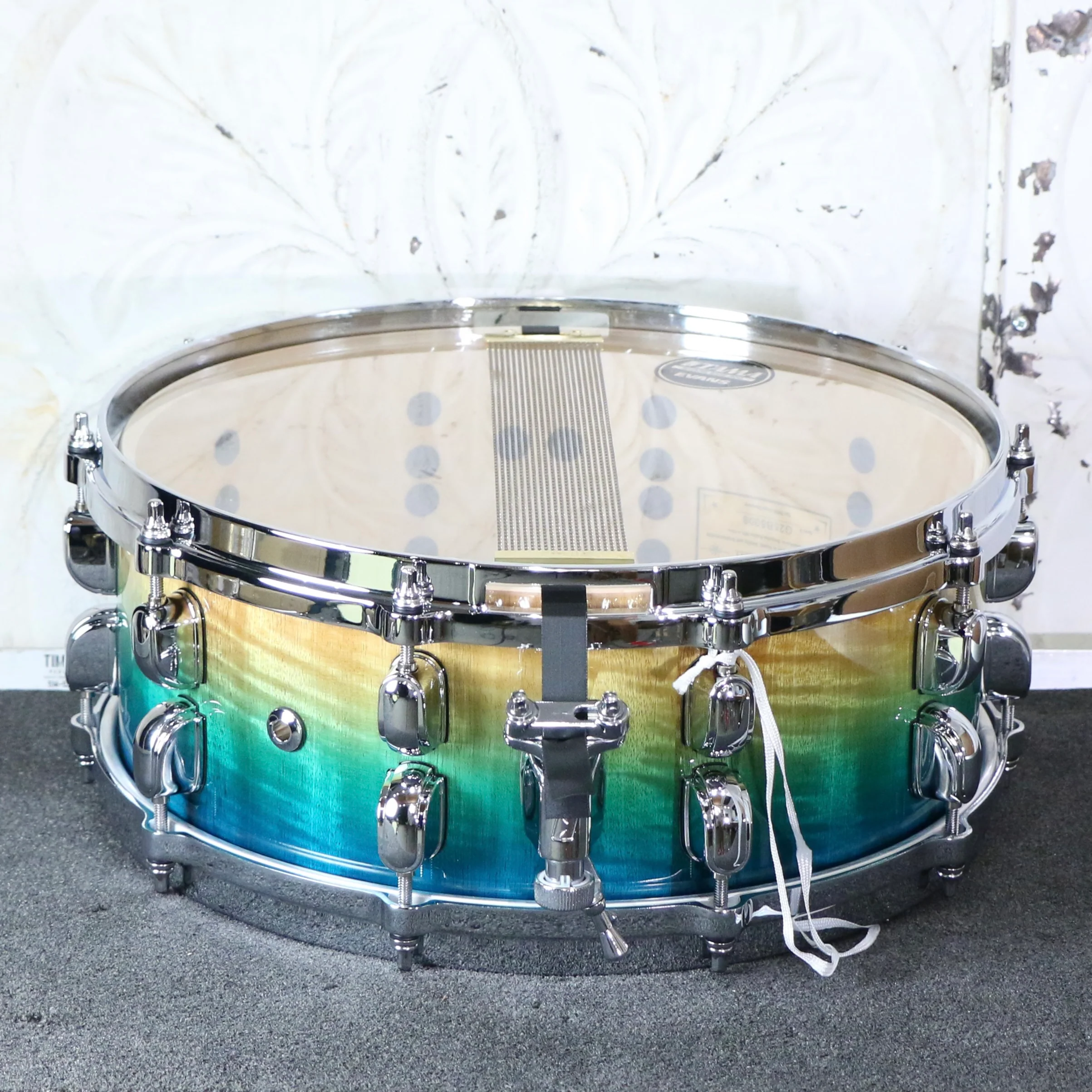 TAMA Starclassic Maple Snare 14X5.5in - Marine Shoreline Movingui Fade - Image 3