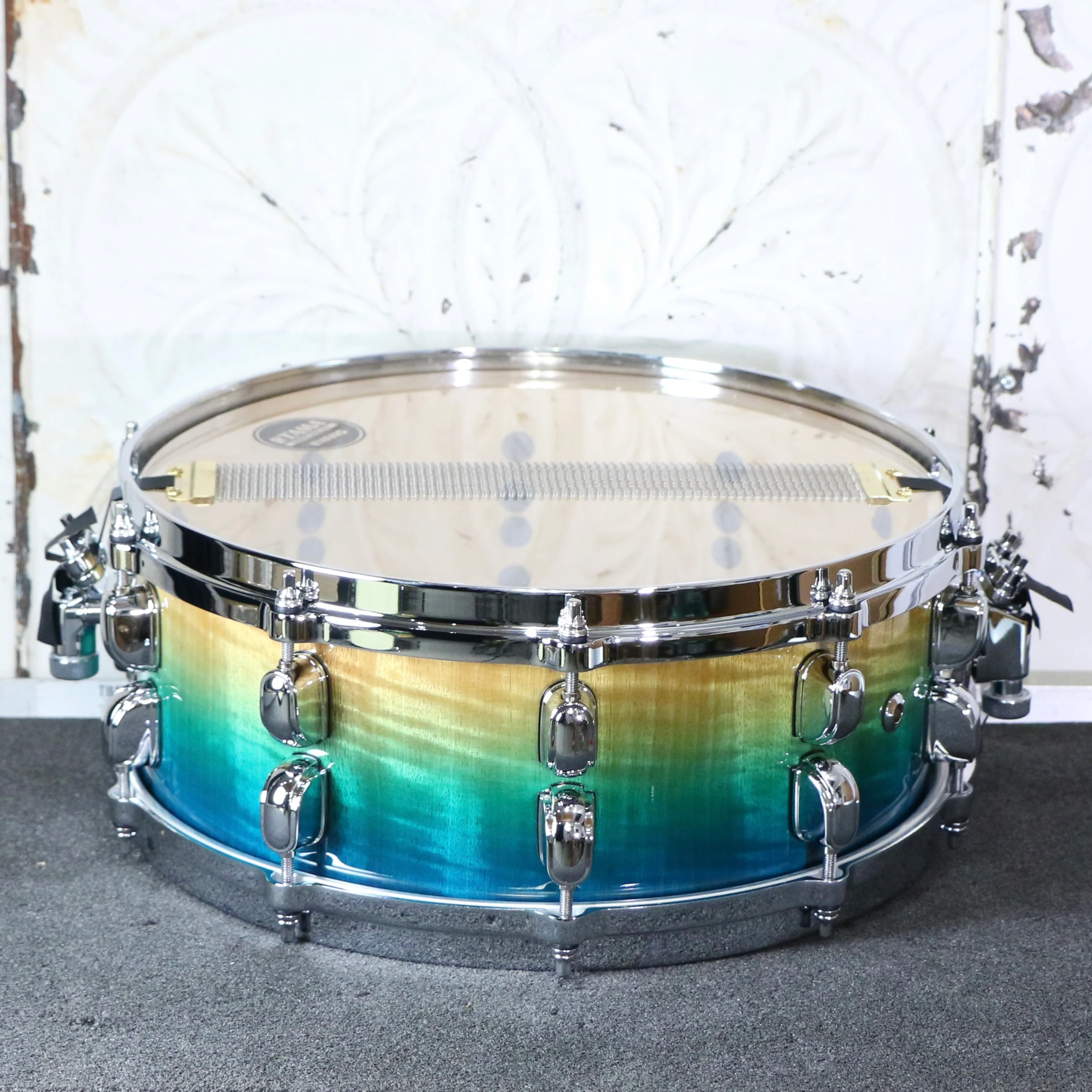 TAMA Starclassic Maple Snare 14X5.5in - Marine Shoreline Movingui Fade - Image 4