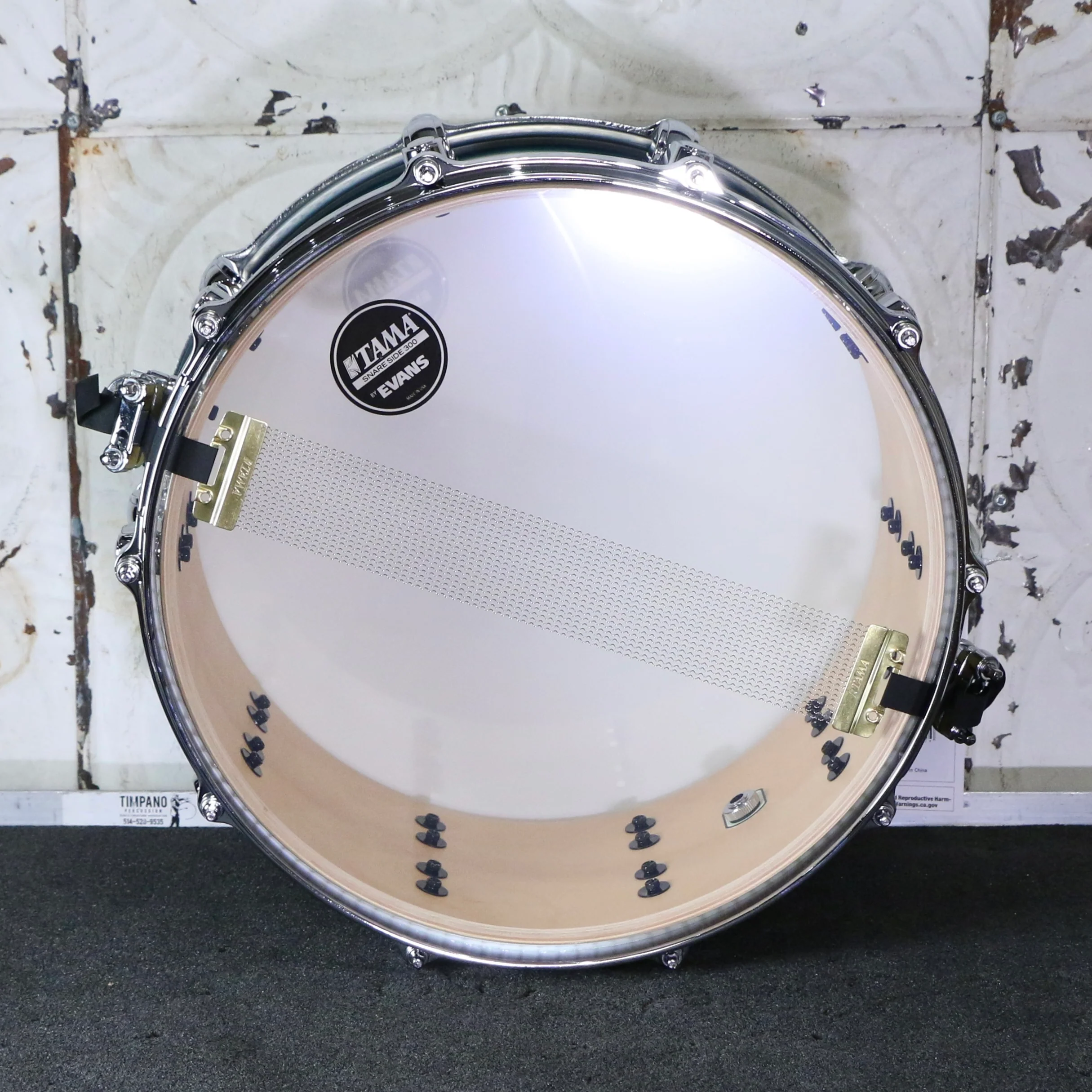 TAMA Starclassic Maple Snare 14X6.5in Marine Shoreline Movingui Fade - Image 4
