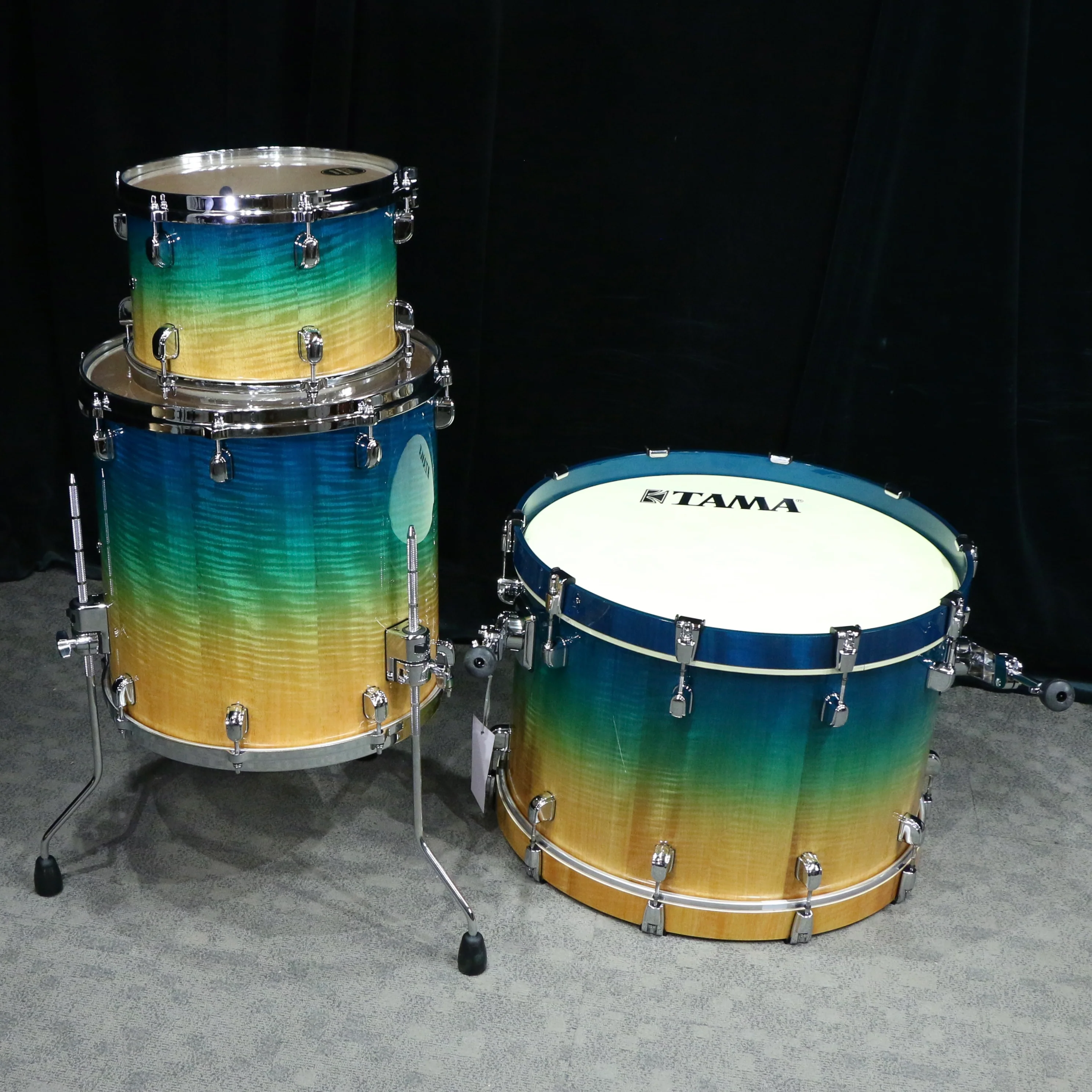 TAMA Starclassic Maple Drumkit 22X14, 12X8, 16X16 - Marine Shoreline Movingui Fade - Image 3