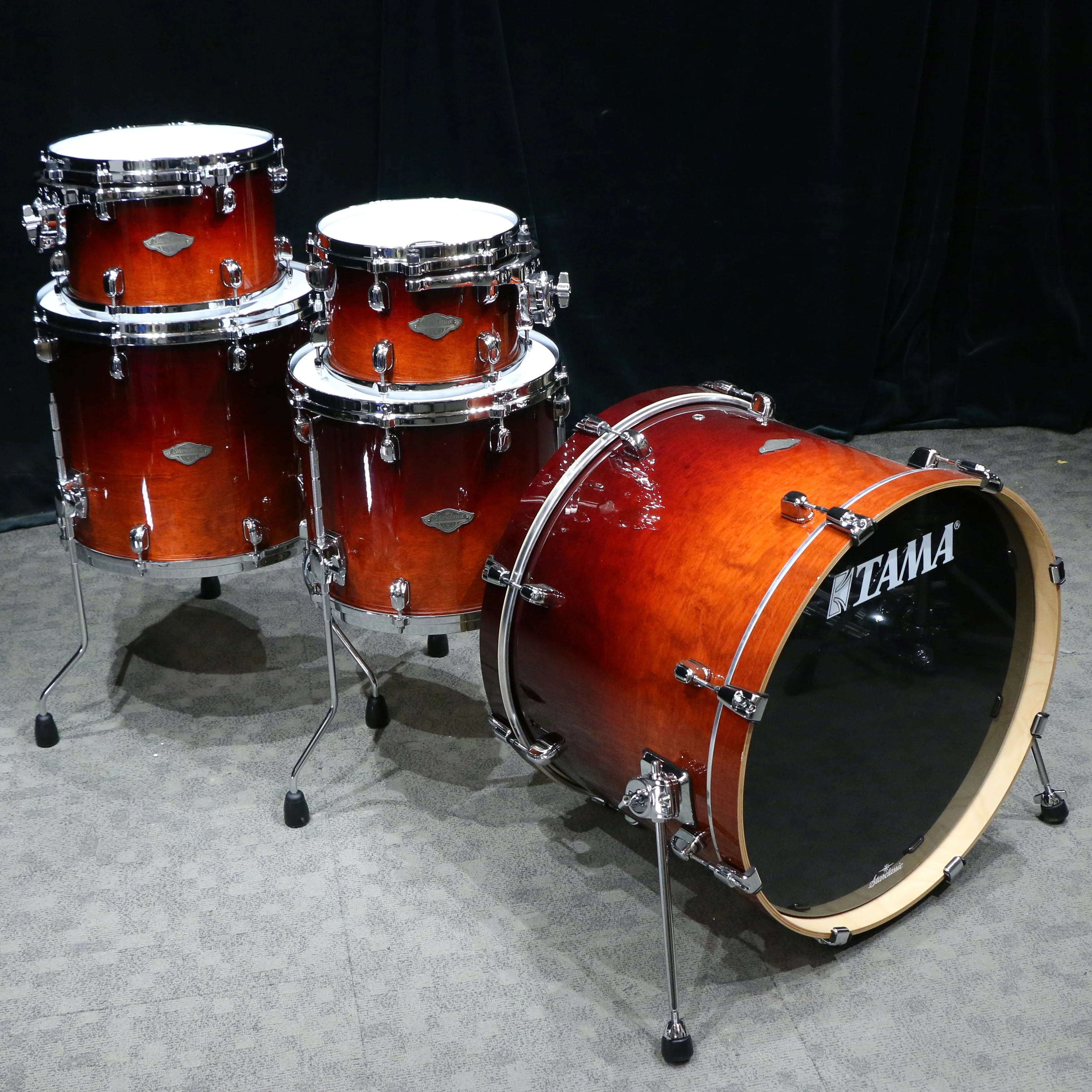 Tama Starclassic Performer Drum 22-10-12-14-16 Dark Cherry Fade - Image 2