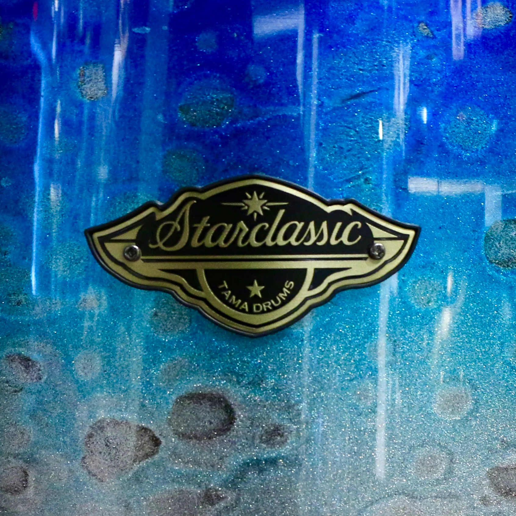 Tama Starclassic Walnut/Birch Drum Kit 22-10-12-14-16po - Molten Blue Ice Fade - Image 5