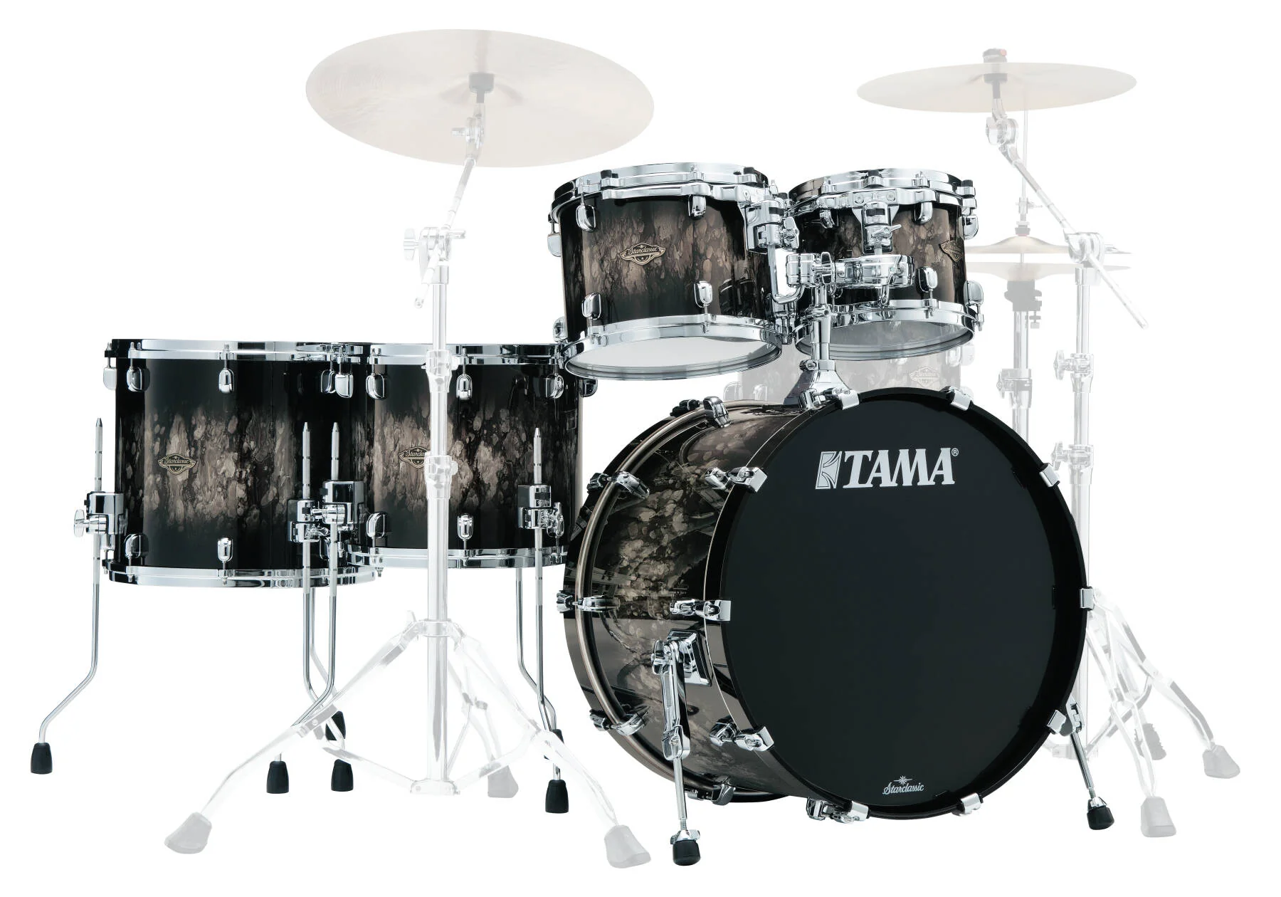 Tama Starclassic Walnut/Birch Drum Set 22-10-12-14-16in Molten Platinum Burst