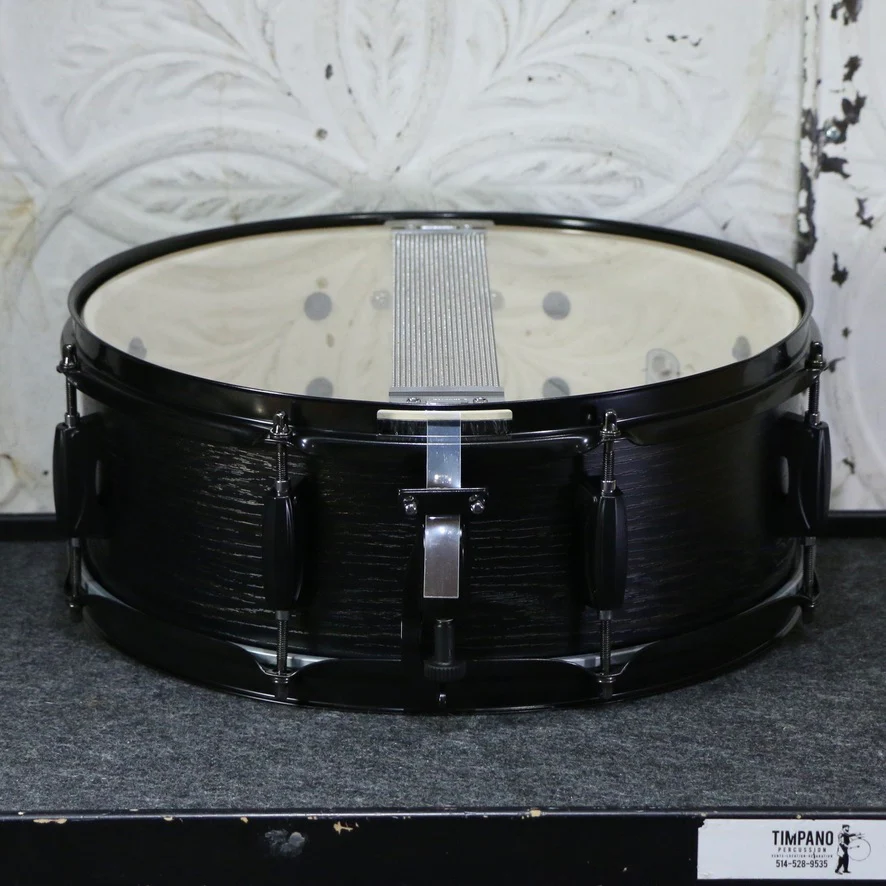 Tama Woodworks Snare Drum 14X5.5in - Black Oak Wrap - Image 2