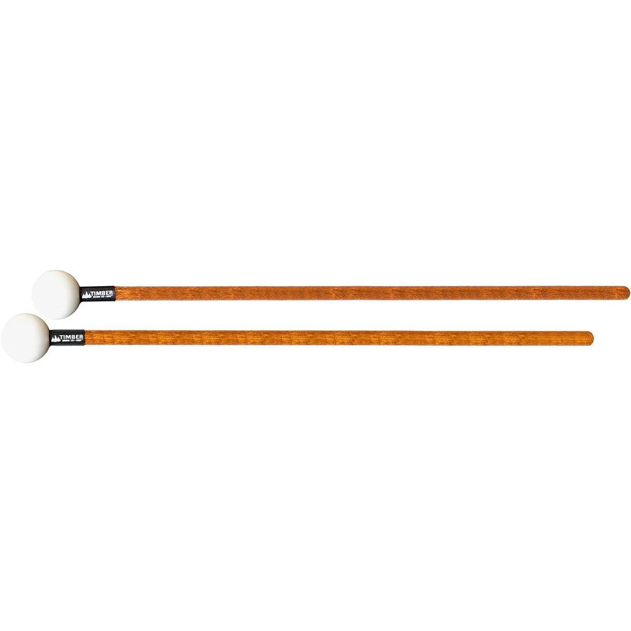 Timber Drum Company Hard Poly Mallets w/ Solid Hardwood Handles