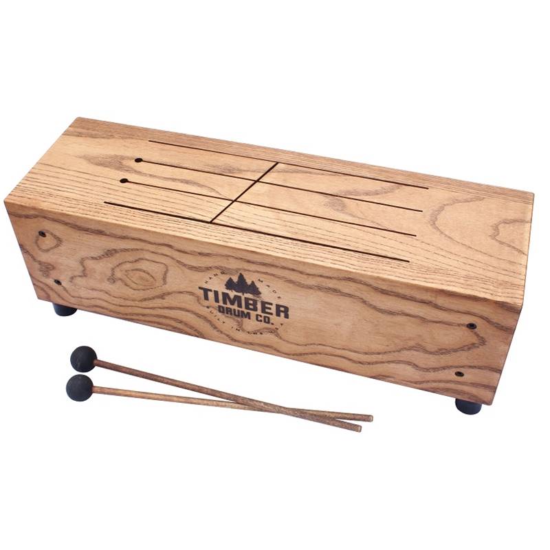Timber Drum Company Medium American Hardwood Timber Slit Tongue Log Drum