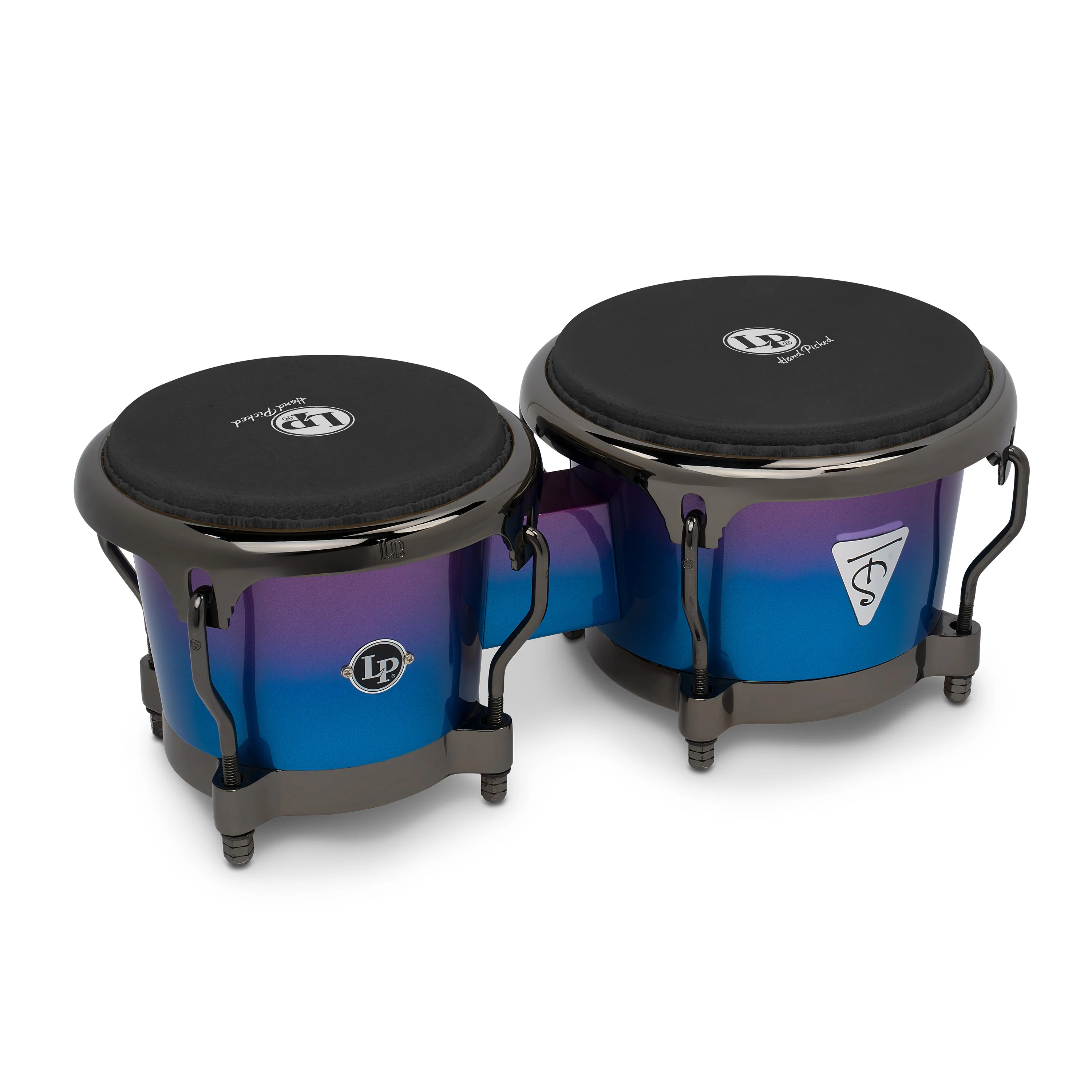 LP Tony Succar Bongos, Rainbow w/ Black Nickel HW, 7 ¼ - 8 ⅝in