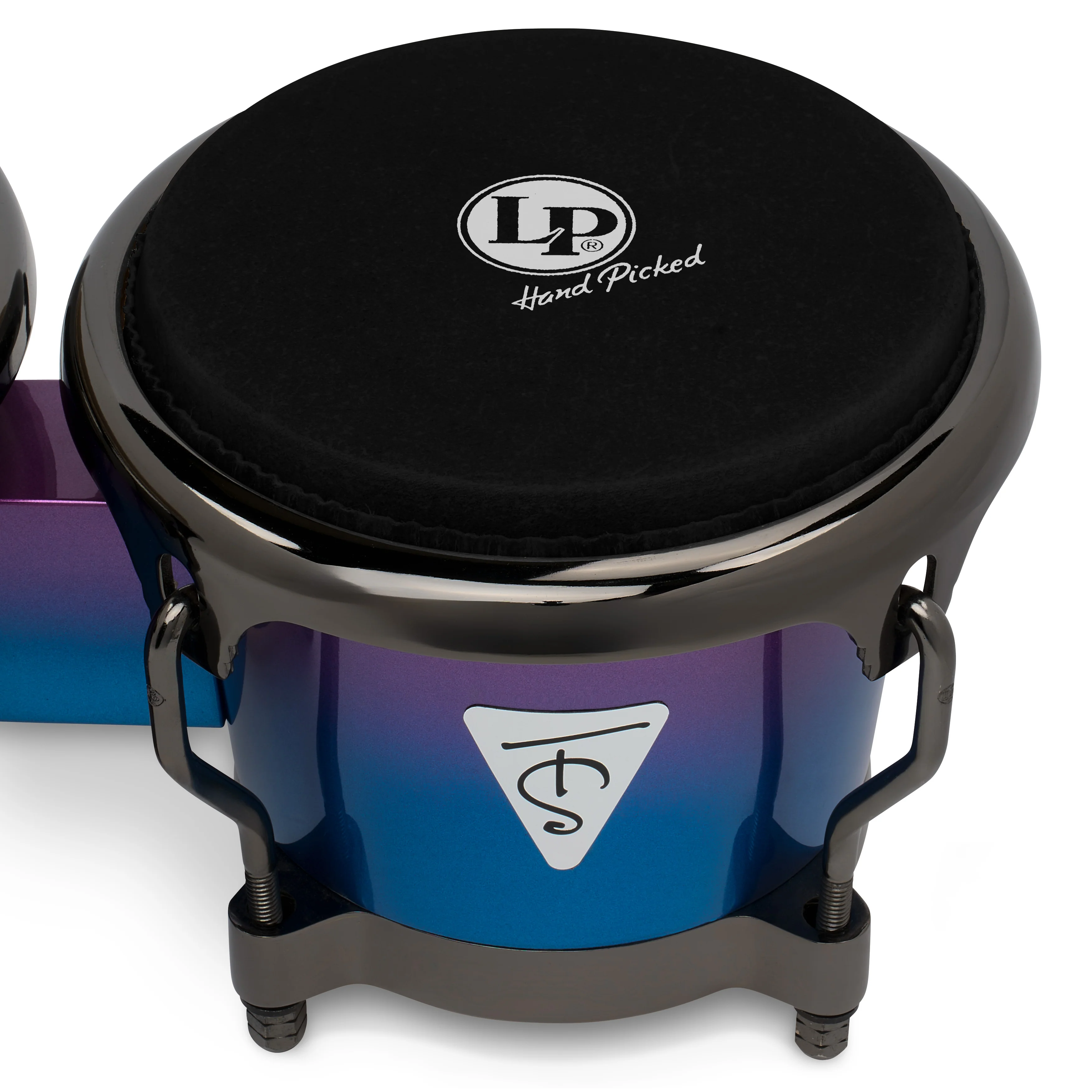 LP Tony Succar Bongos, Rainbow w/ Black Nickel HW, 7 ¼ - 8 ⅝in - Image 3