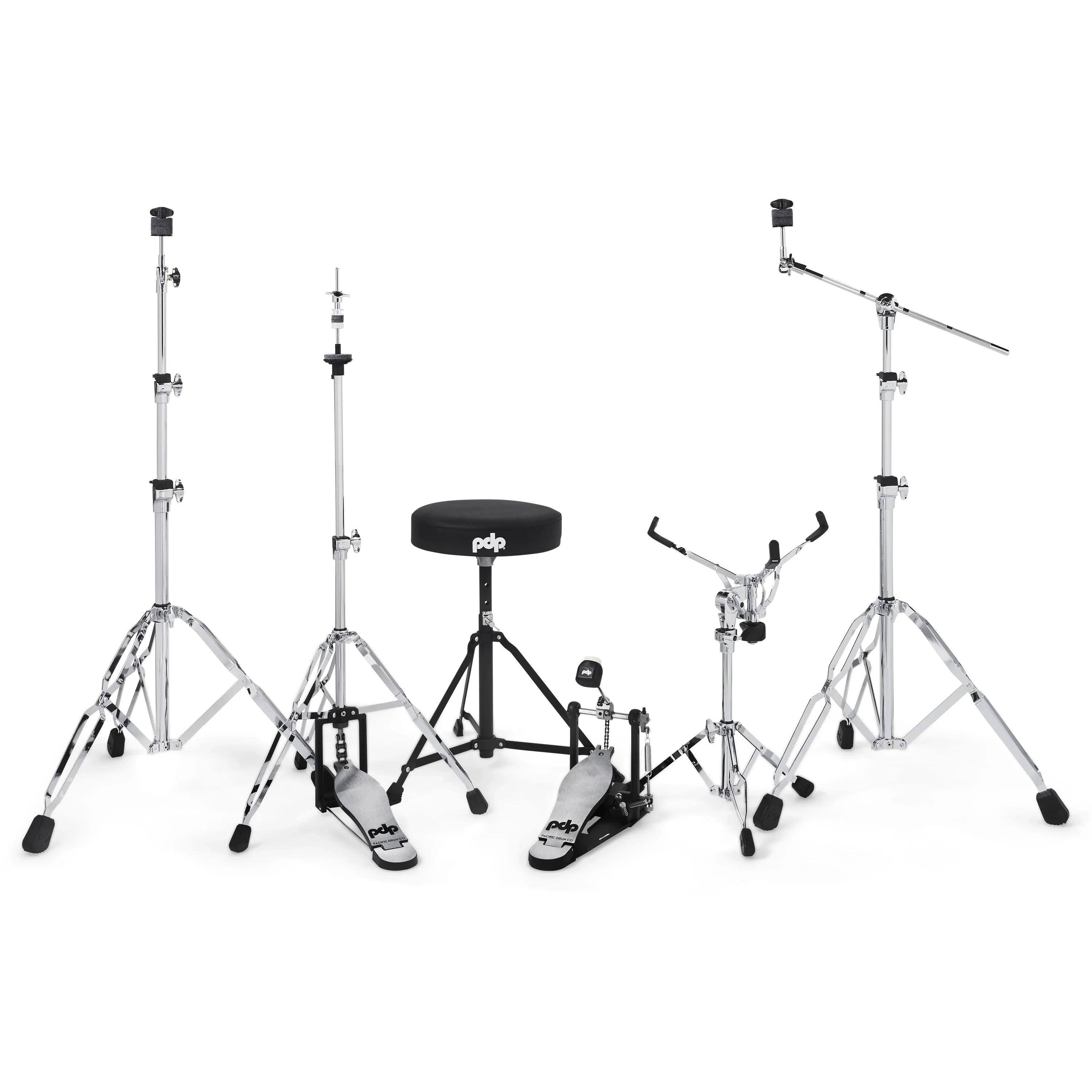 PDP Mainstage Twisted Rose Sparkle Drum Kit with hardware and Paiste 101 Cym Pack and throne - Image 5