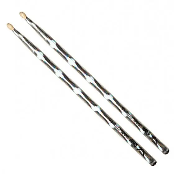Vater 5A Drum Sticks - Silver Optic
