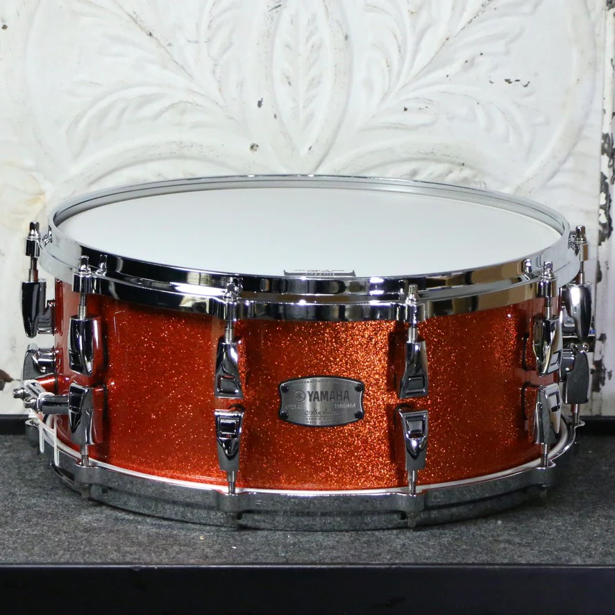 Yamaha Absolute Hybrid Maple Snare Drum 14X6in - Orange Sparkle